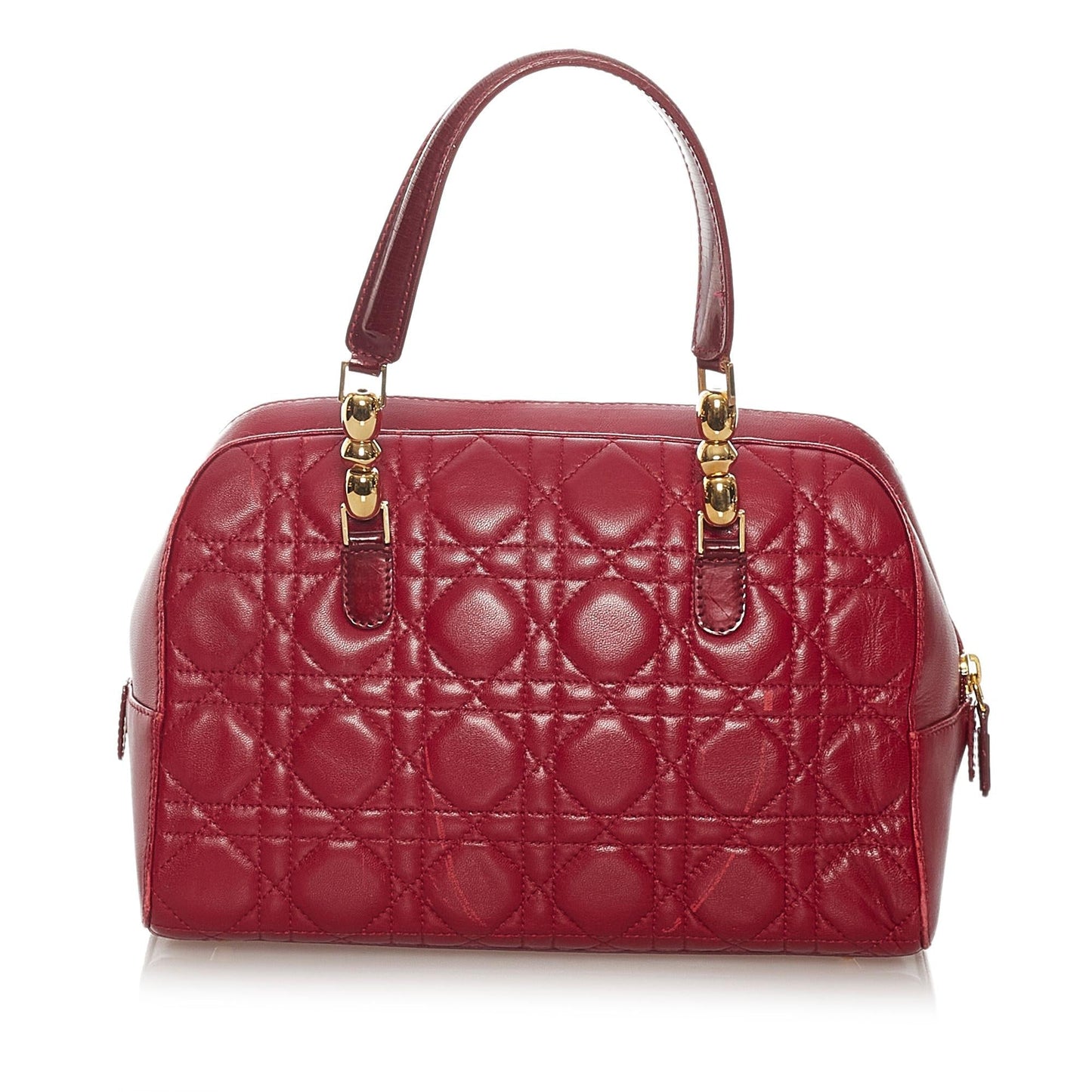 Dior Cannage Malice Handbag Shg Leather Satchel Bag