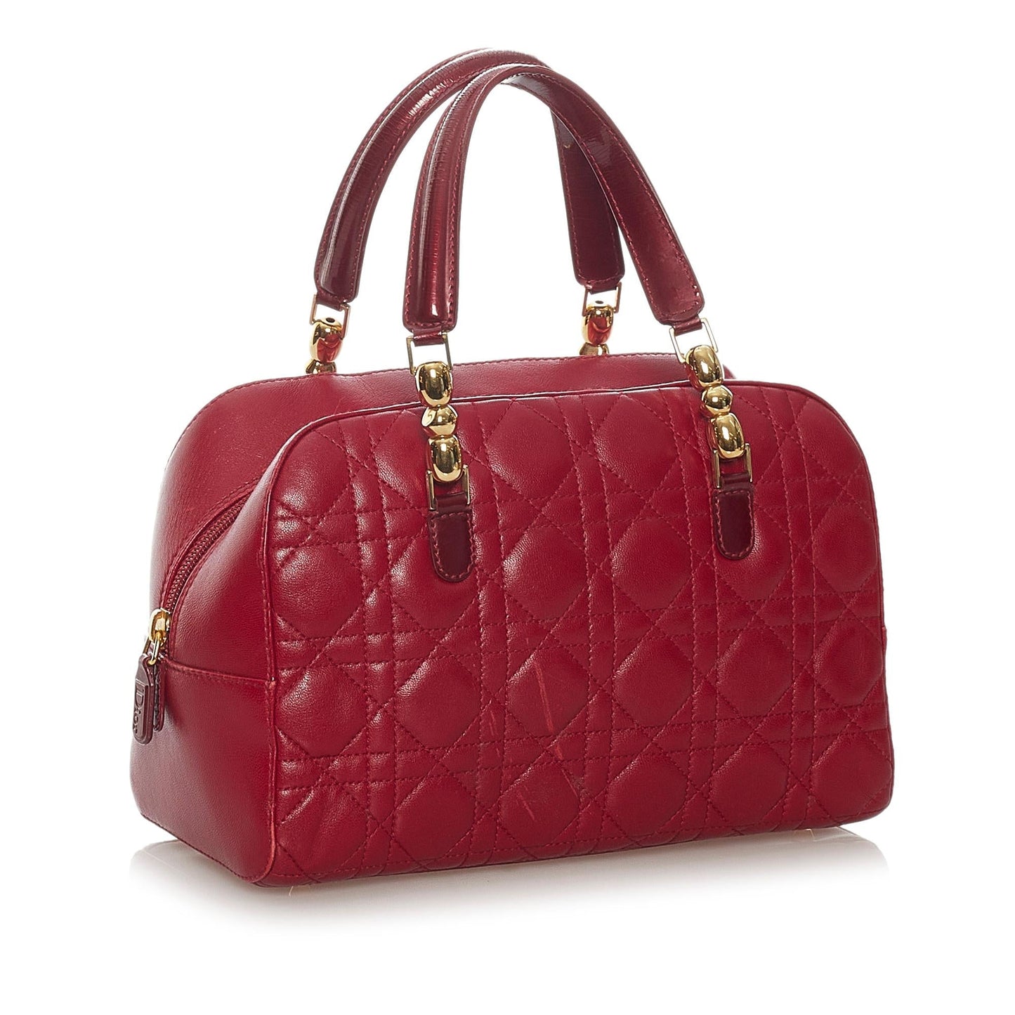 Dior Cannage Malice Handbag Shg Leather Satchel Bag