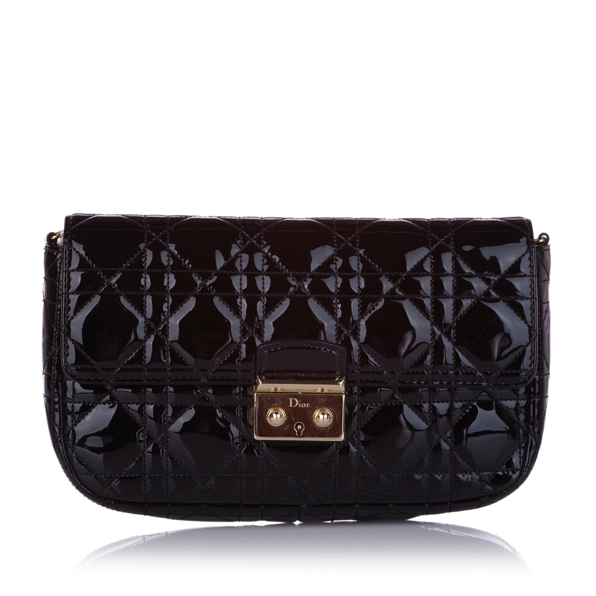 Dior Cannage Miss Promenade Crossbody Bag Shg Leather Patent
