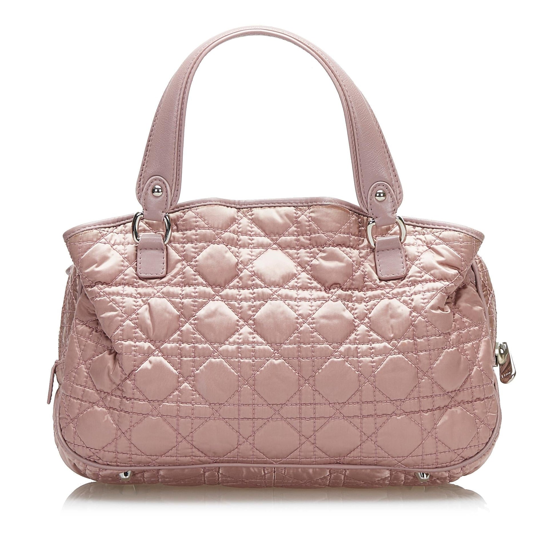 Dior Cannage Handbag Shg Nylon Satchel Bag Handbag Shg 36130