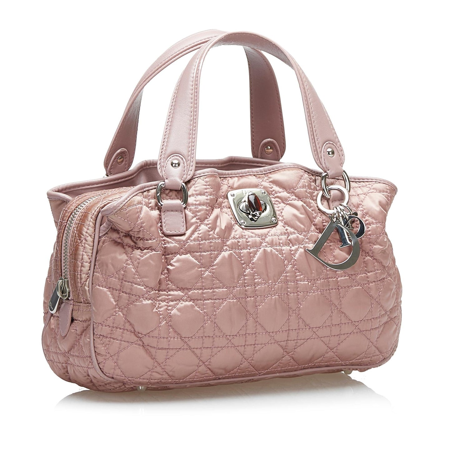 Dior Cannage Handbag Shg Nylon Satchel Bag Handbag Shg 36130