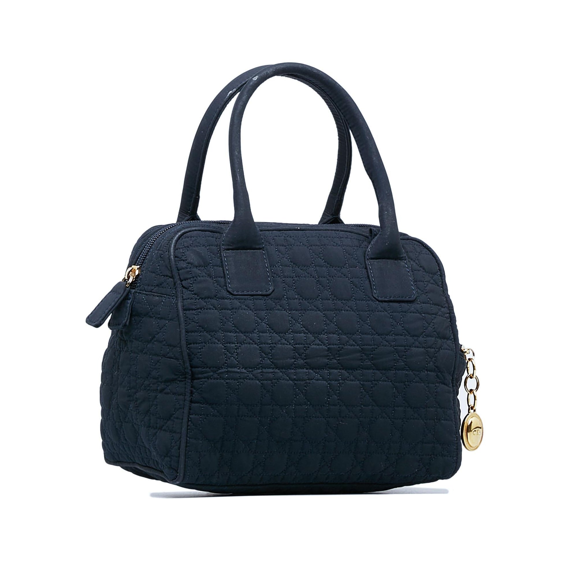 Dior Cannage Handbag Shg Tl0Agd Nylon Satchel Bag
