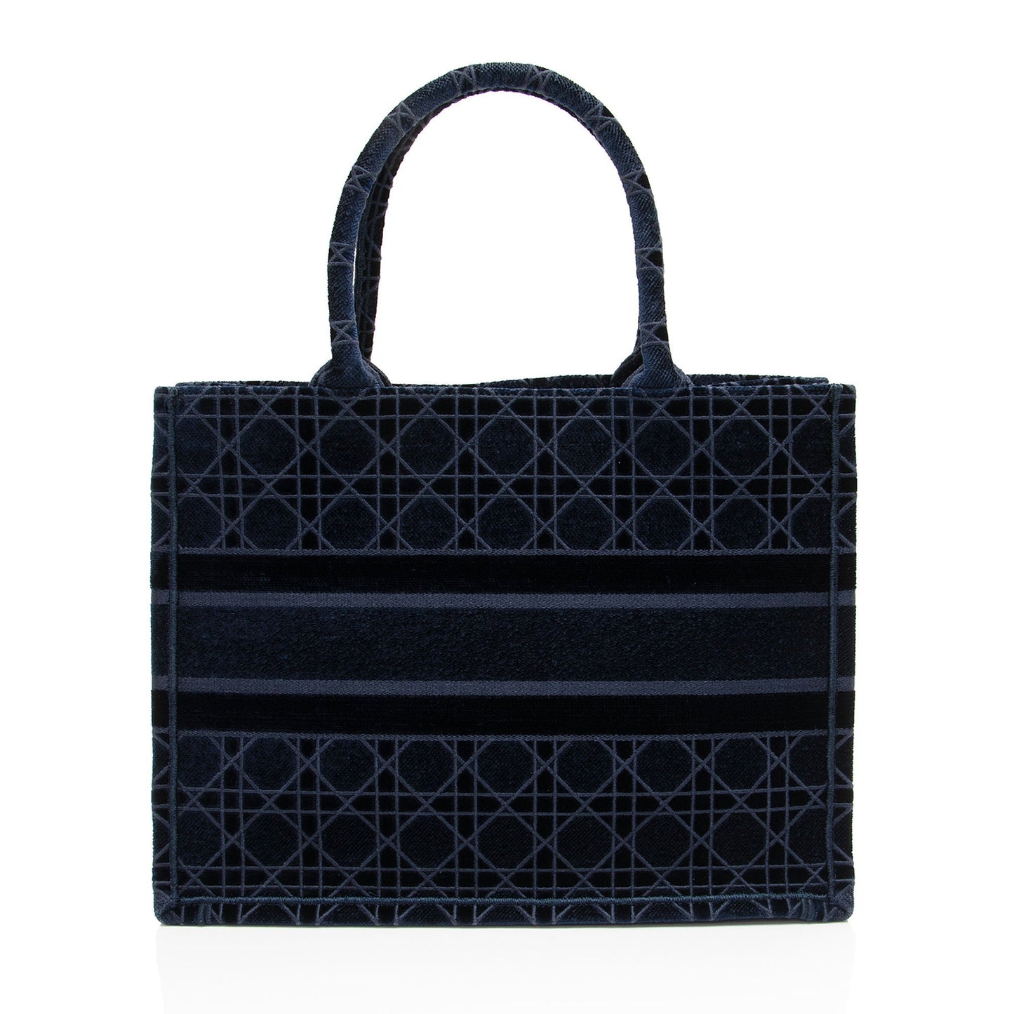 Dior Velvet Cannage Book Tote Medium Tote Bag