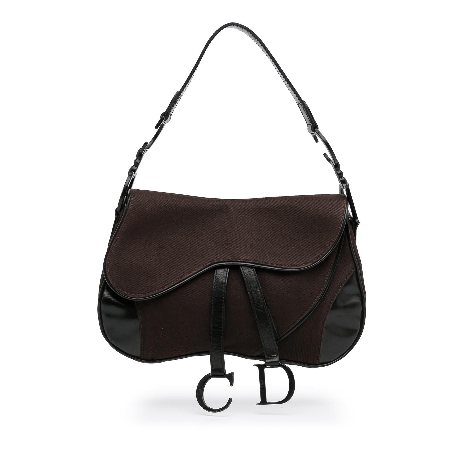 Dior Double Saddle Shg A8Egqp Shoulder Bag Canvas