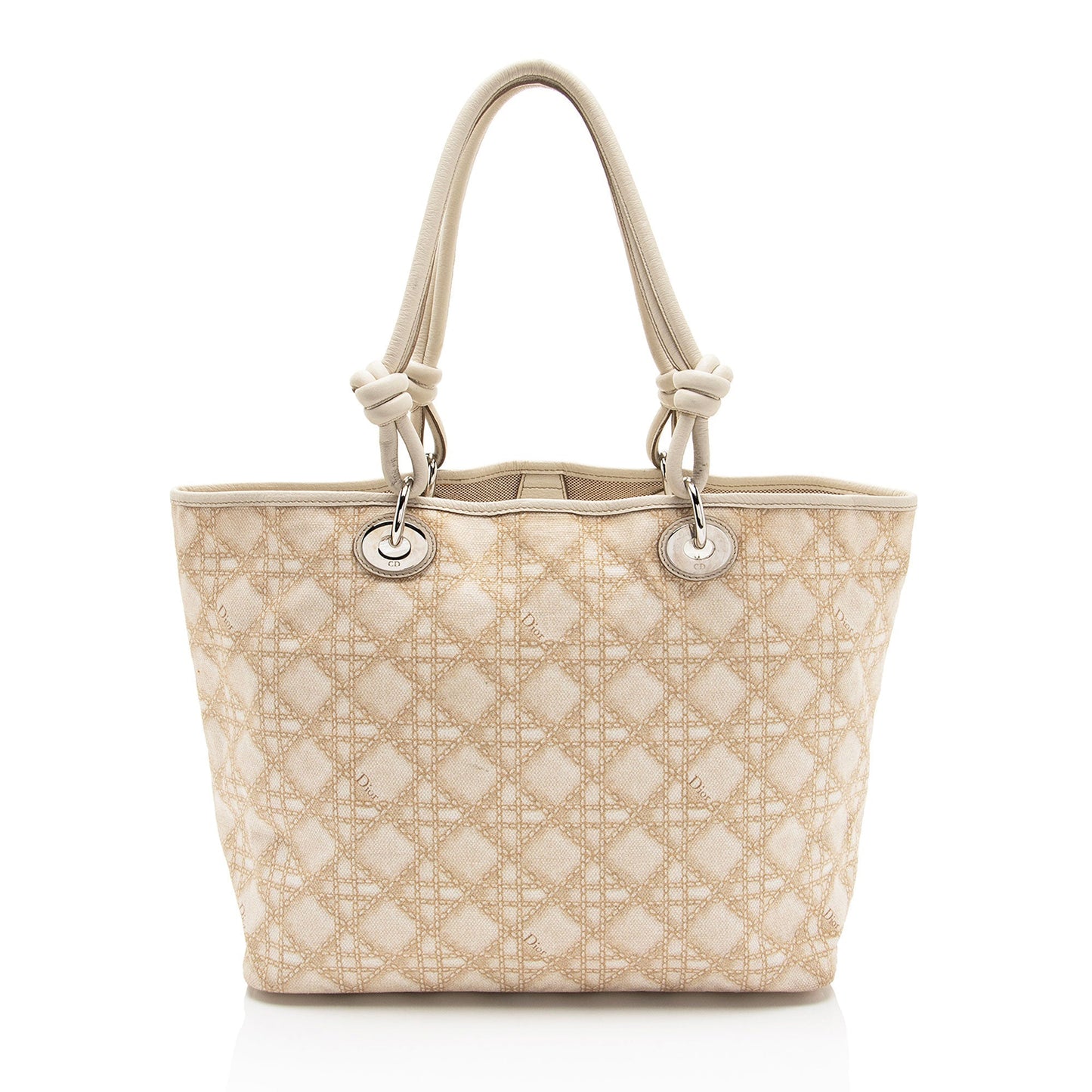 Dior Knot Cherie Shopping Tote Shf 87Qxej Canvas Tote Bag