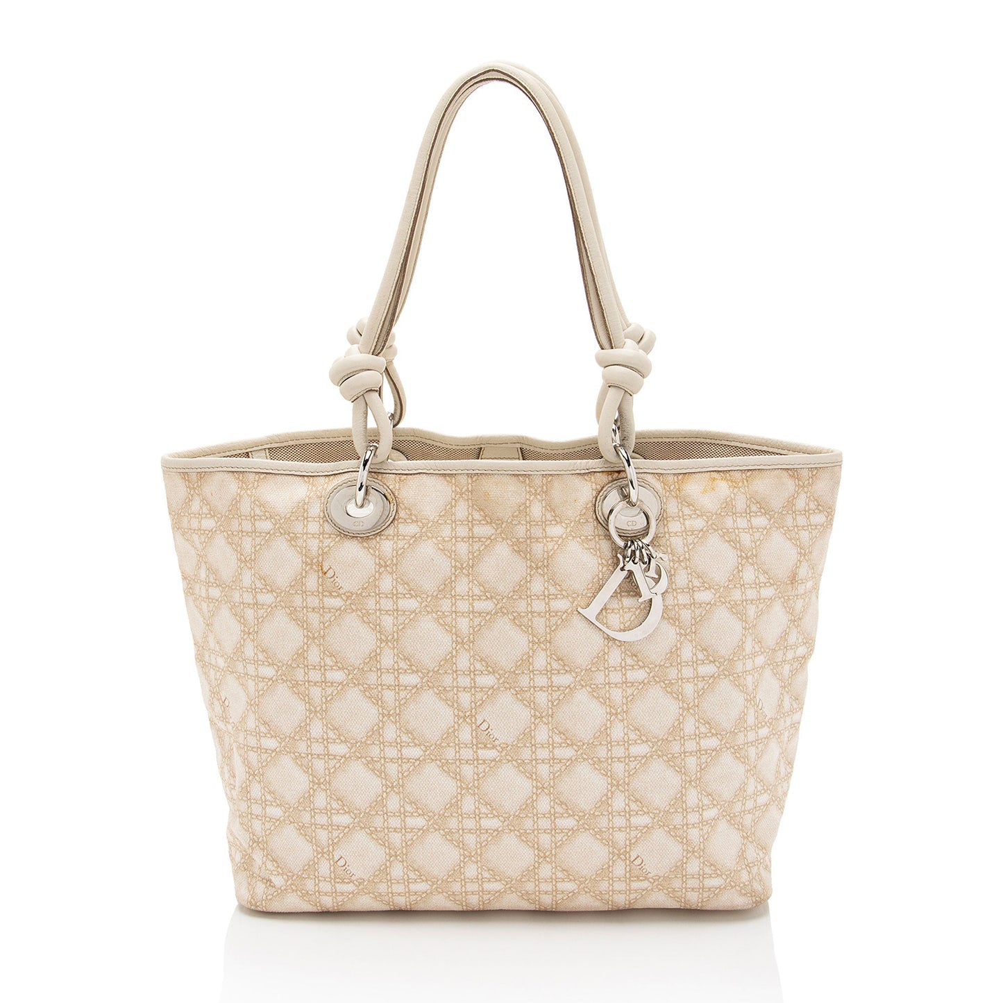 Dior Knot Cherie Shopping Tote Shf 87Qxej Canvas Tote Bag