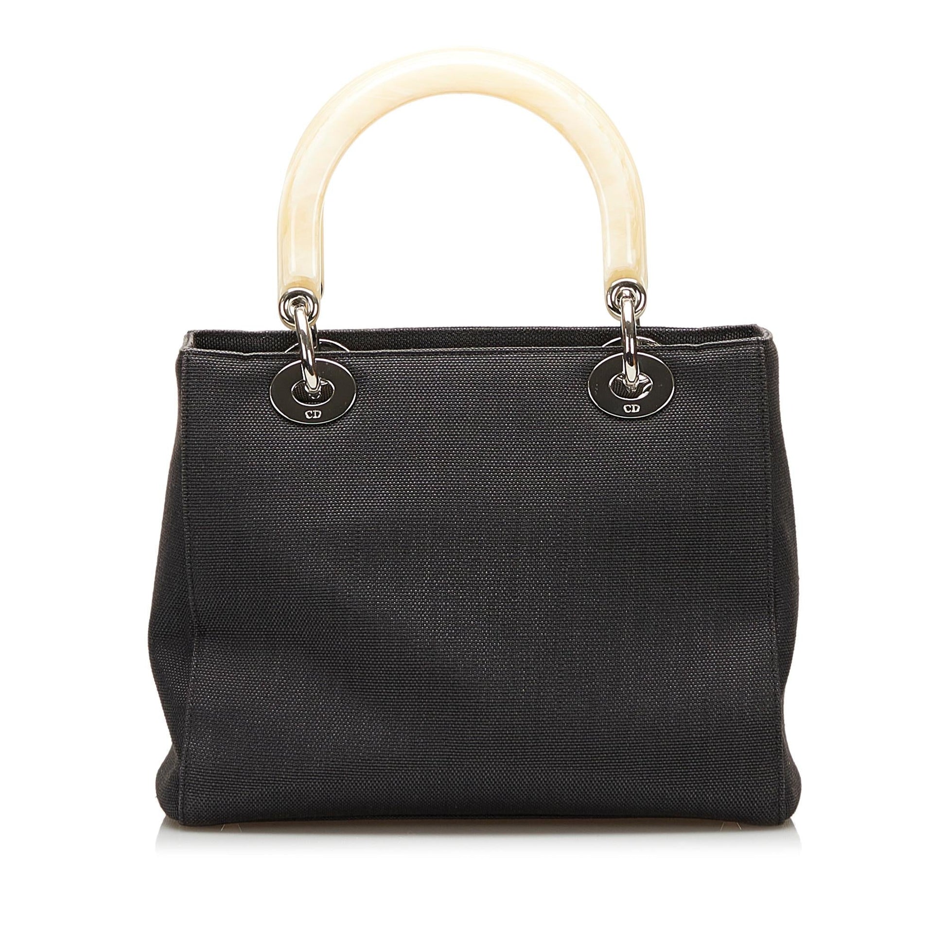 Dior Lady Shg Satchel Bag Canvas