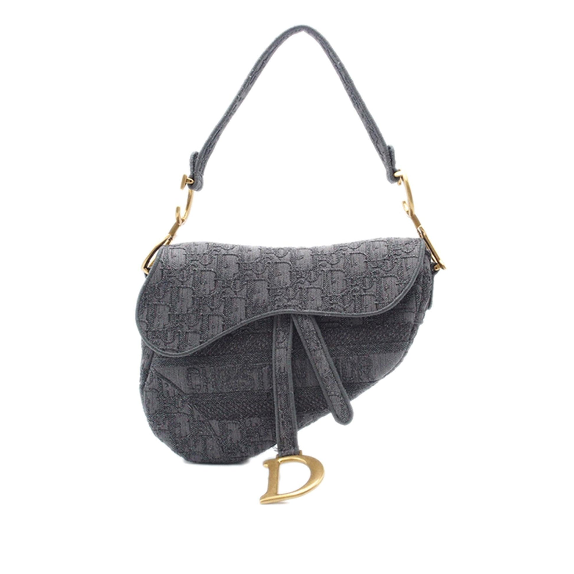 Dior Classic Oblique Saddle Bag Shg B83Oth Canvas Embroidered Shoulder Bag