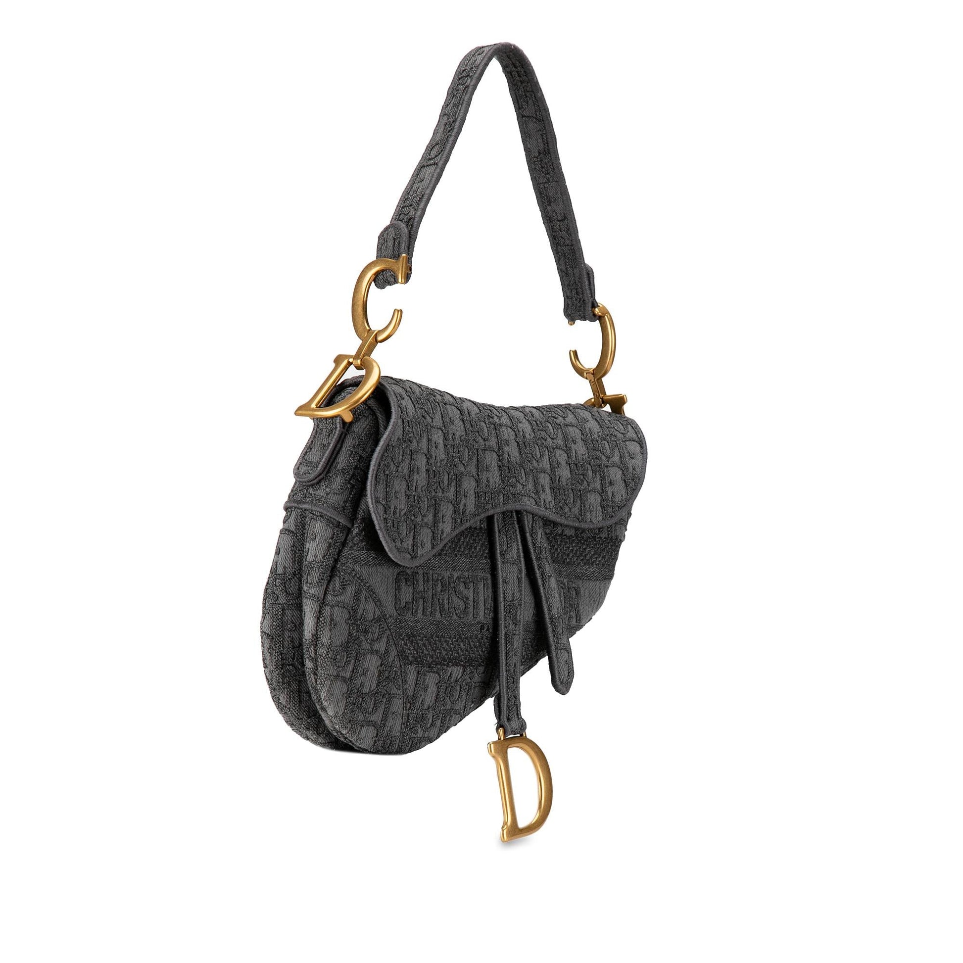 Dior Classic Oblique Saddle Bag Shg 4Ubyc7 Canvas Embroidered Shoulder Bag