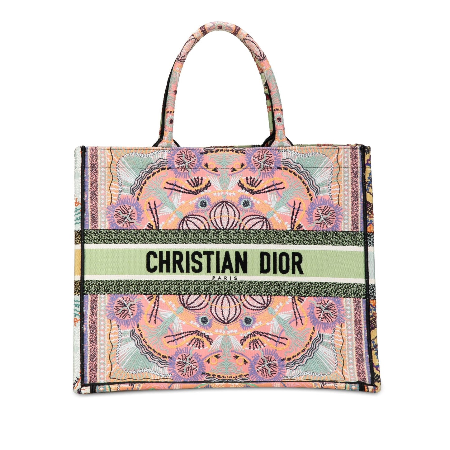 Dior Cruise Lights Book Tote Shg Fqztod Canvas Multicolor Large Tote Bag