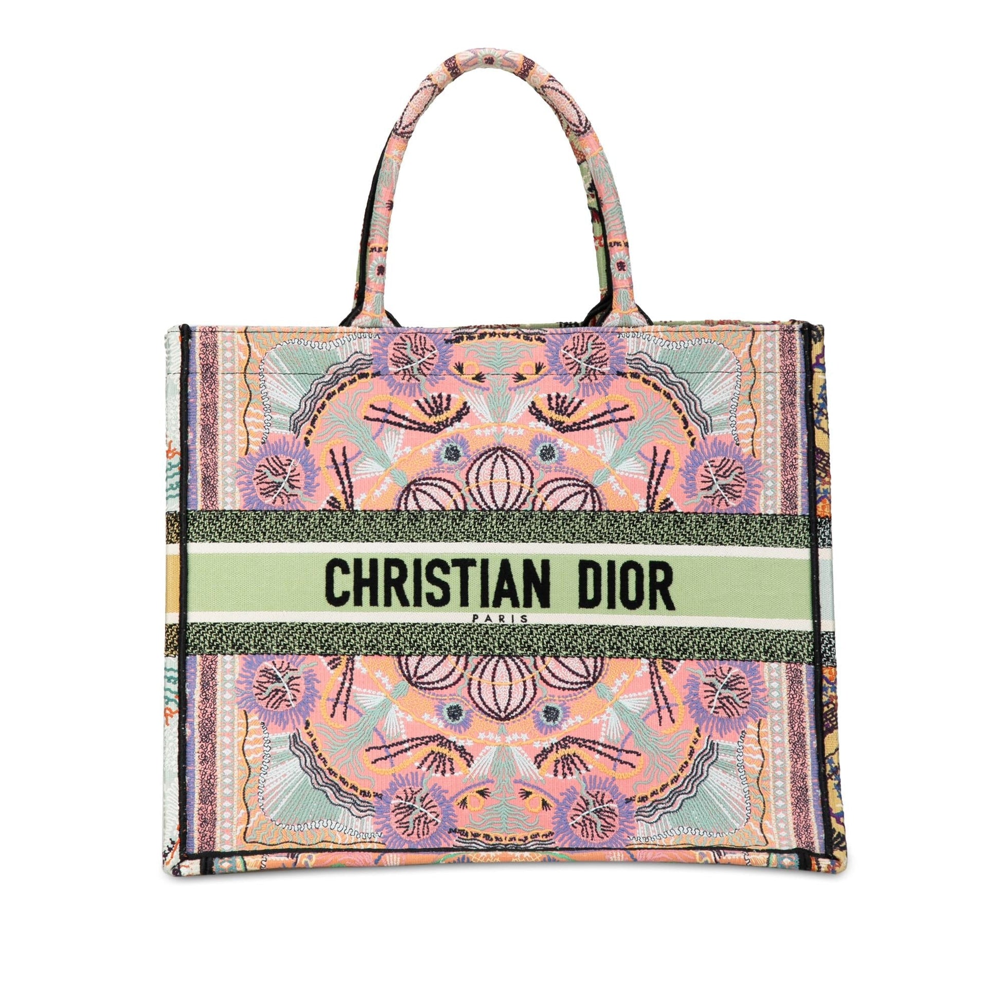 Dior Cruise Lights Book Tote Shg Aory1I Canvas Multicolor Large Tote Bag