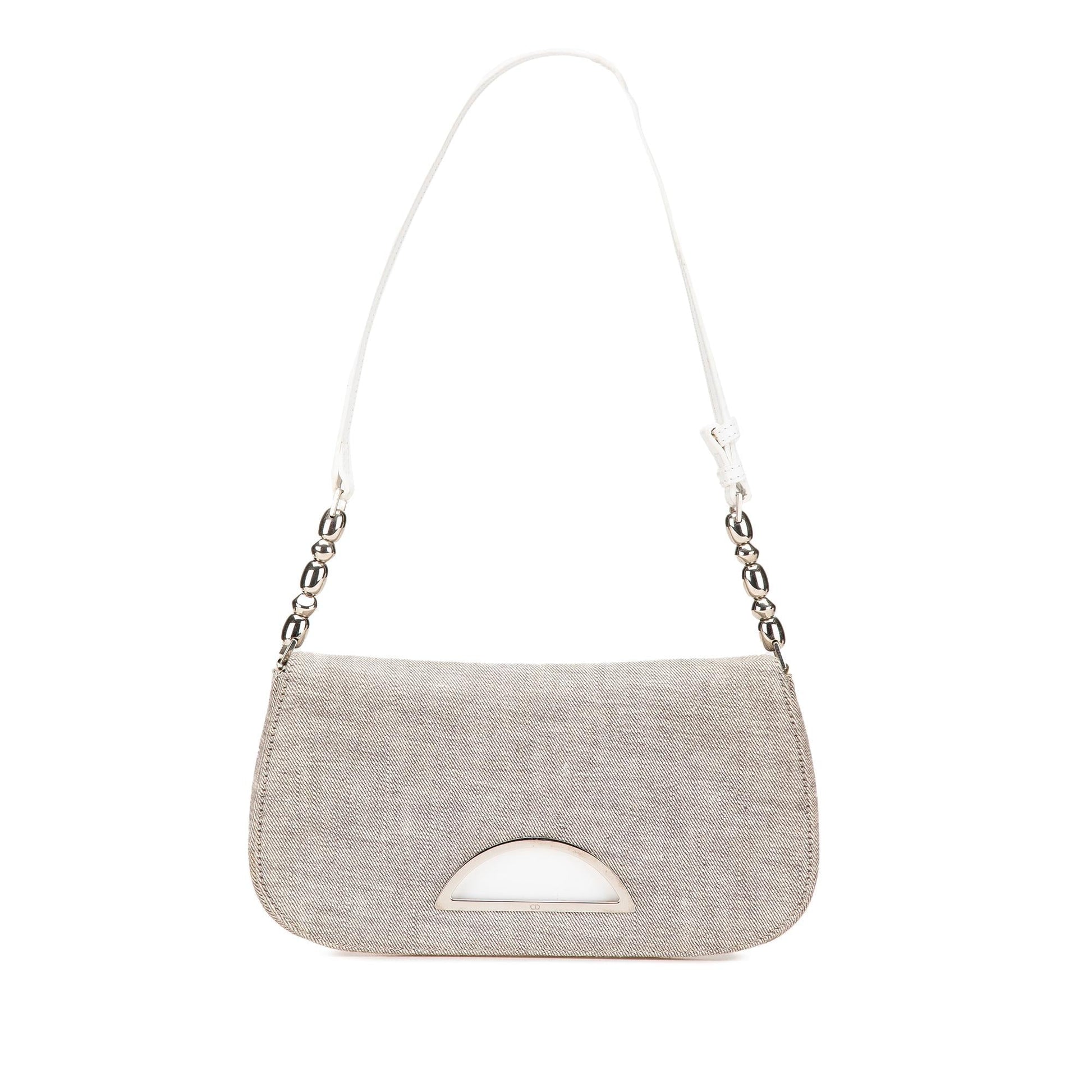 Dior Malice Shoulder Bag Denim Flap