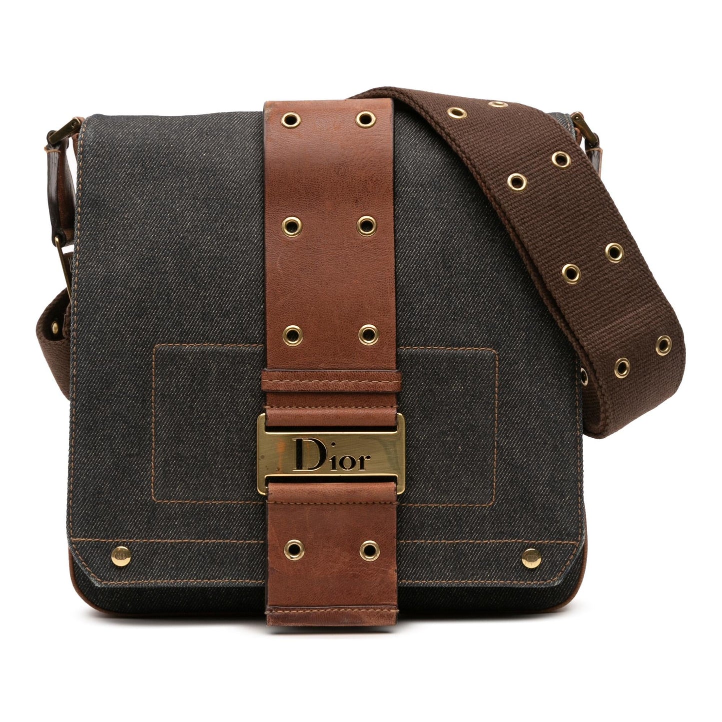 Dior Street Chic Crossbody Denim Crossbody Bag
