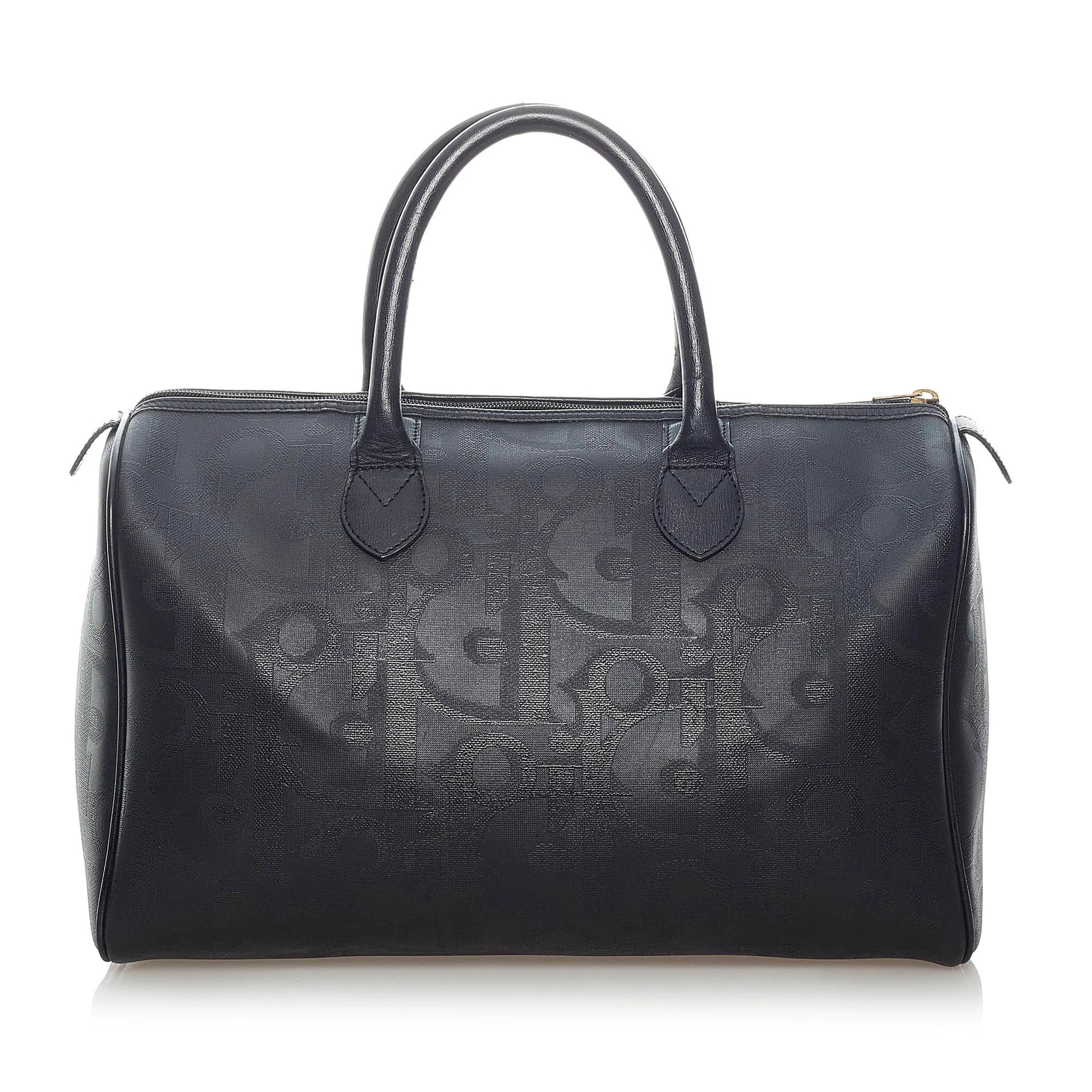 Dior Oblique Boston Bag Shg Satchel Bag