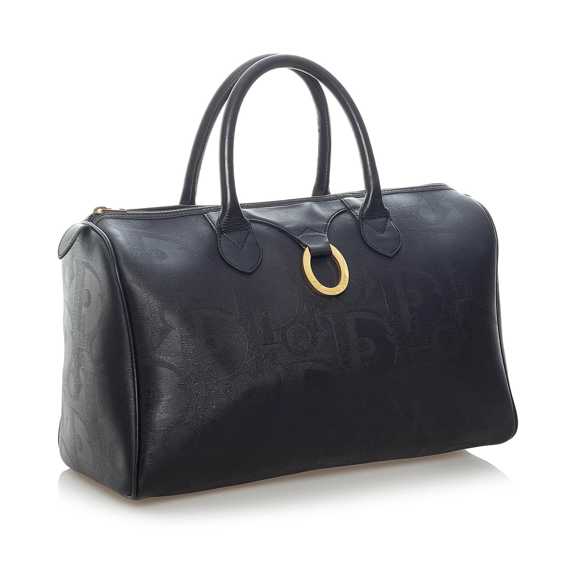 Dior Oblique Boston Bag Shg Satchel Bag