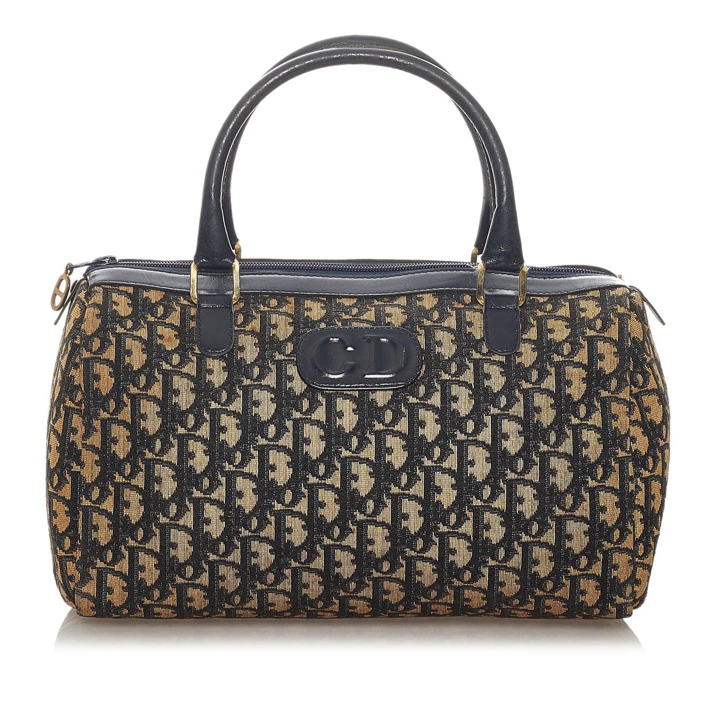 Dior Oblique Boston Bag Shg Canvas Satchel Bag