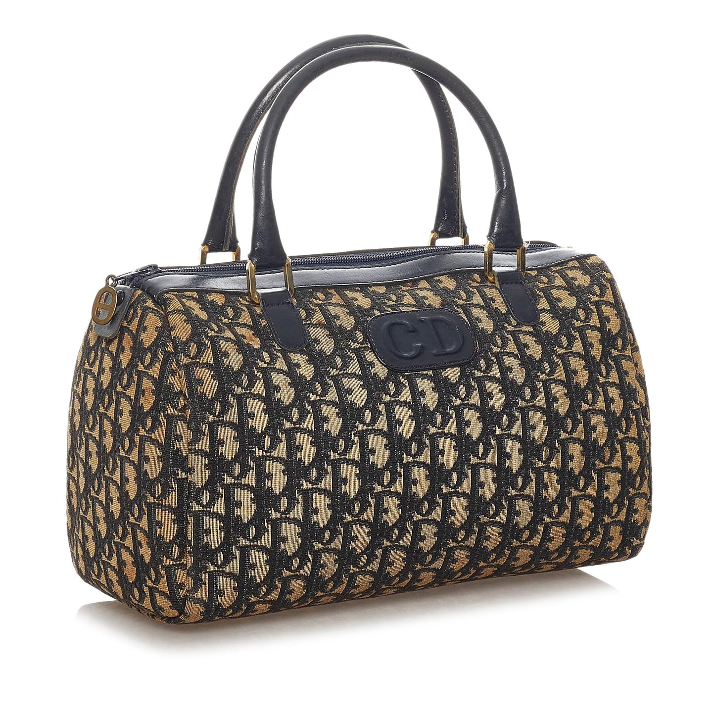 Dior Oblique Boston Bag Shg Canvas Satchel Bag