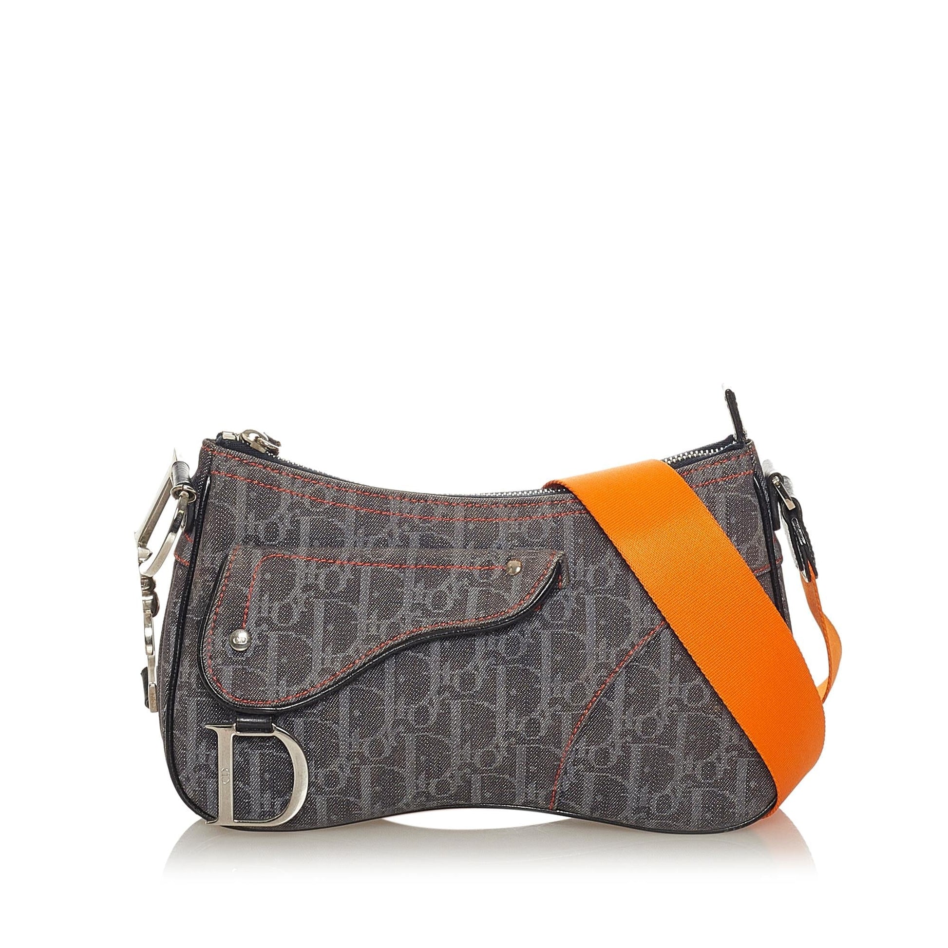 Dior Oblique Saddle Crossbody Bag Shg Canvas