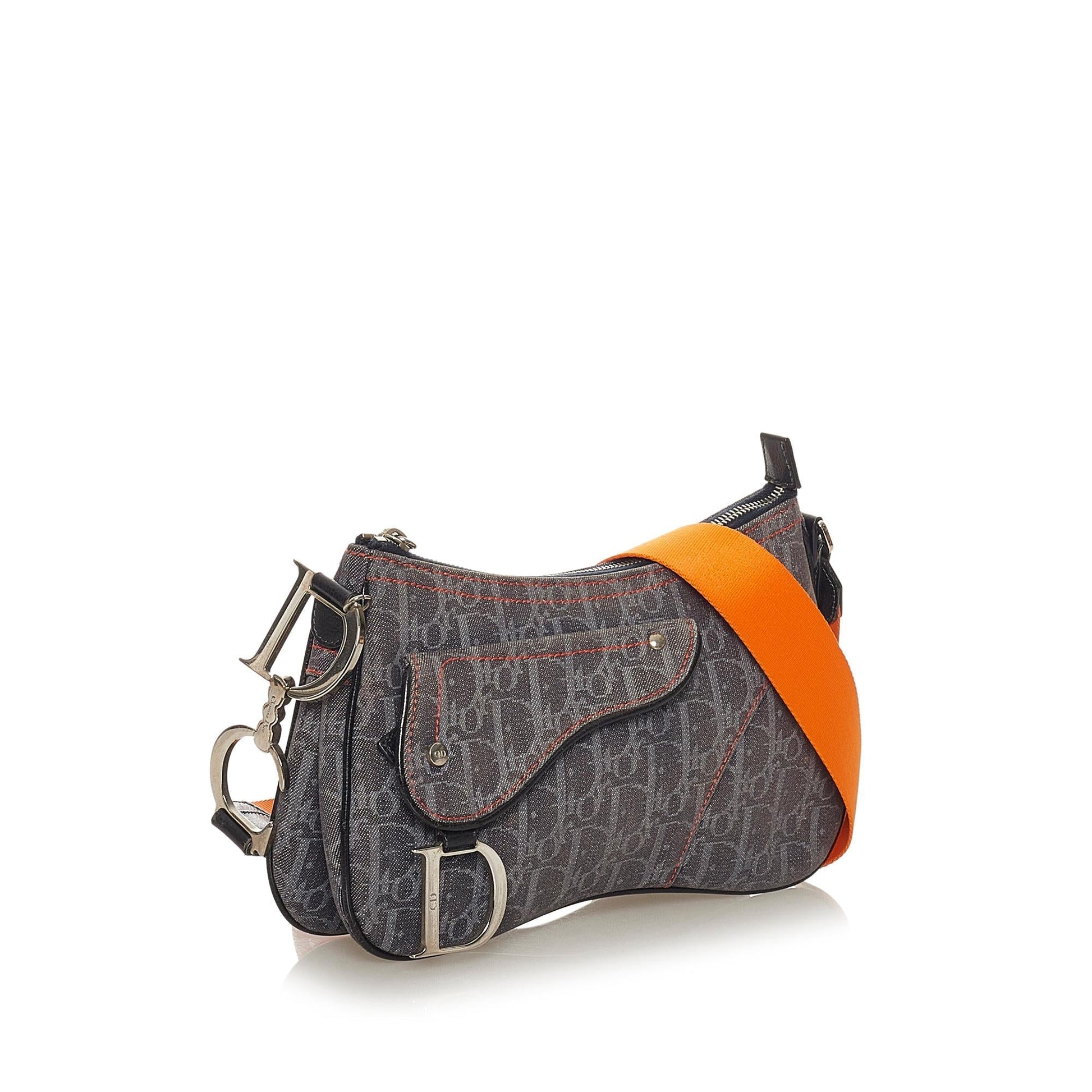 Dior Oblique Saddle Crossbody Bag Shg Canvas