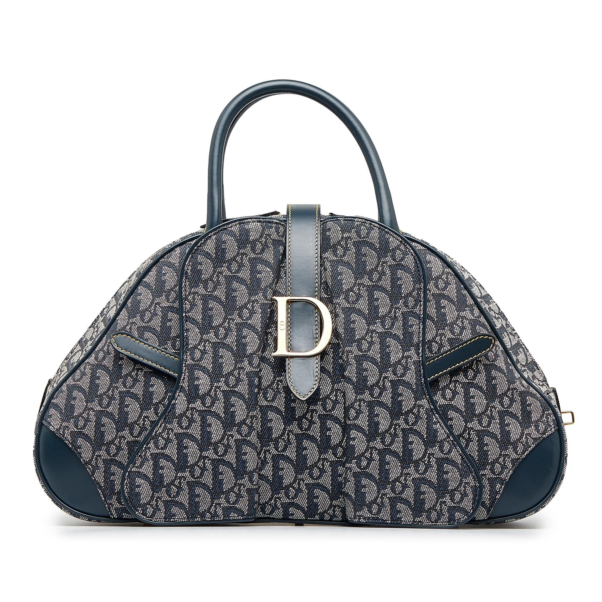 Dior Oblique Double Saddle Bowler Shg Pjpeae Satchel Bag