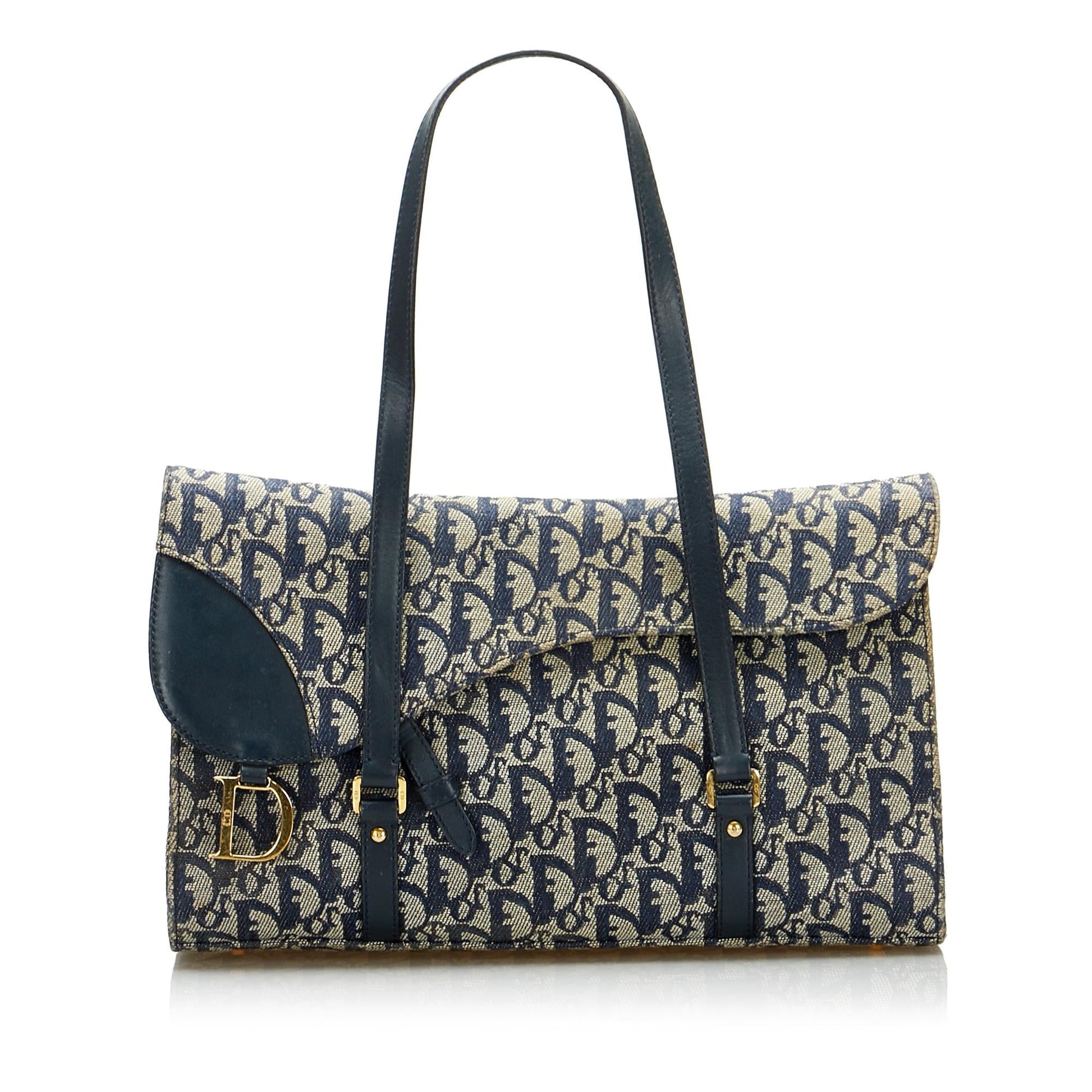 Dior Oblique Double Saddle Shoulder Bag Shg Hd0Jmb