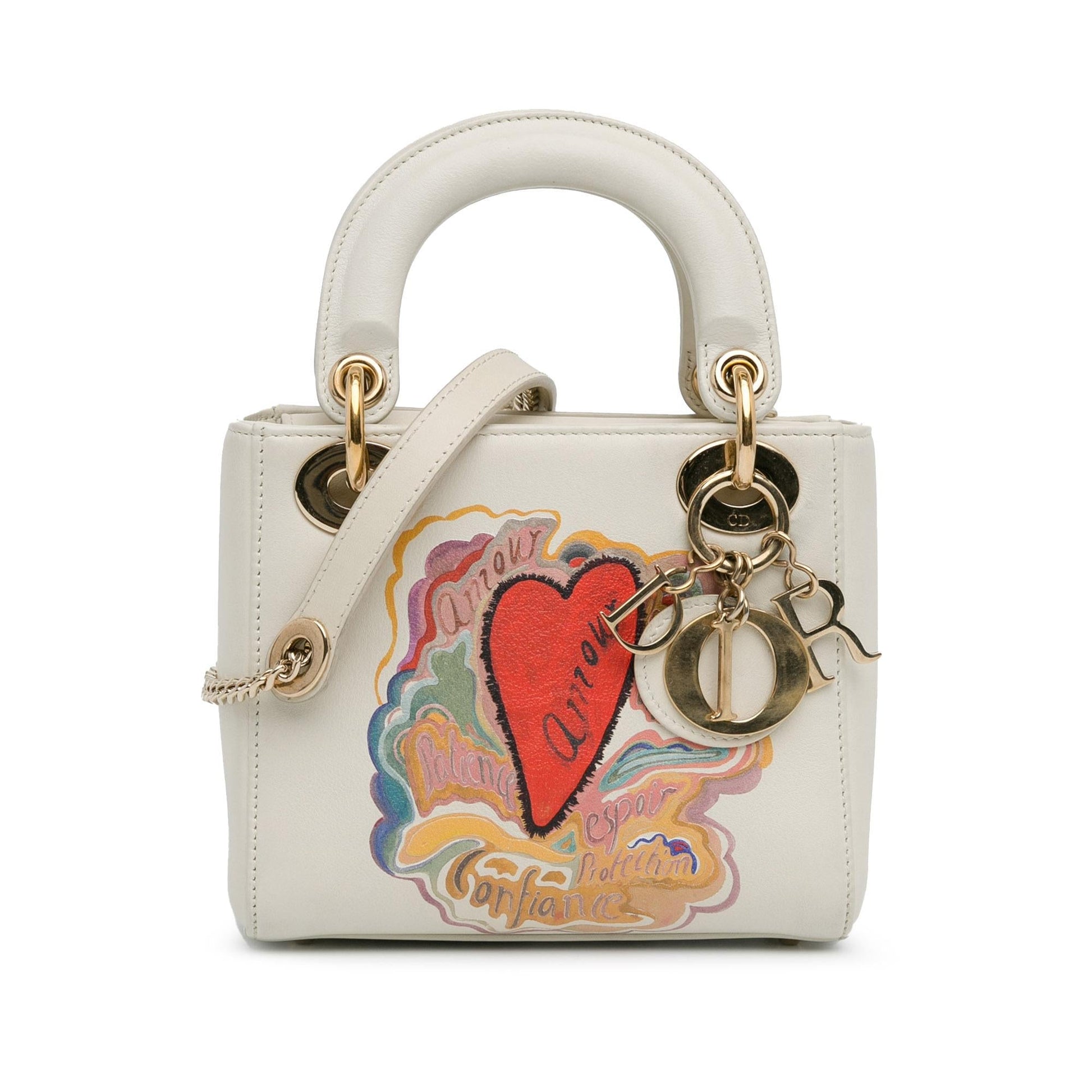 Dior amour Niki De Saint Phalle Calfskin Lady Satchel Mini Satchel Bag Lady Dior 1