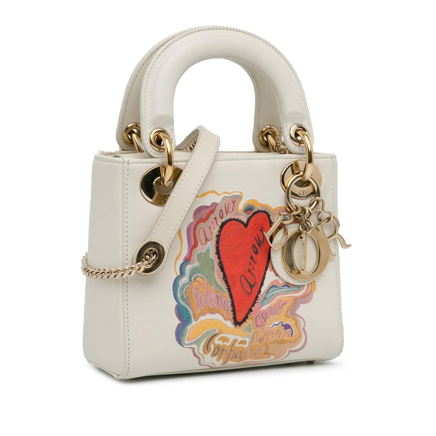 Dior amour Niki De Saint Phalle Calfskin Lady Satchel Mini Satchel Bag Lady Dior 1