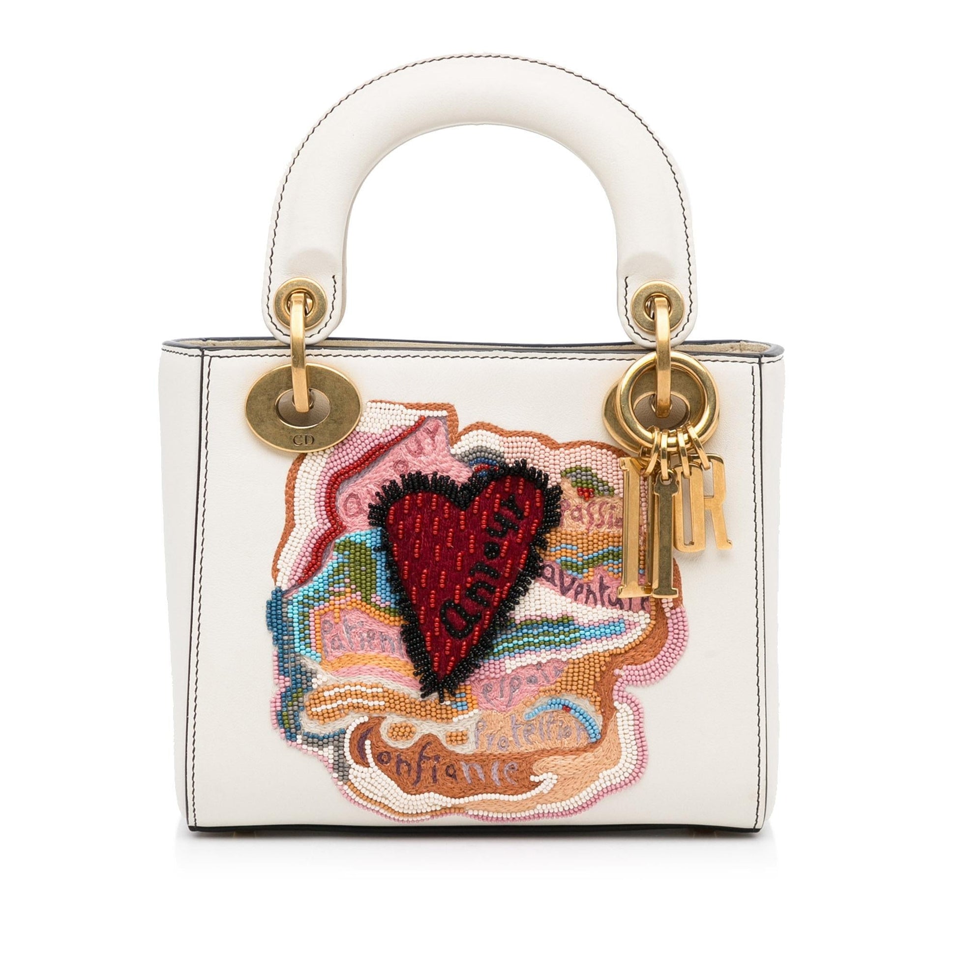 Dior amour Niki De Saint Phalle Calfskin Sequins Lady Mini Satchel Bag