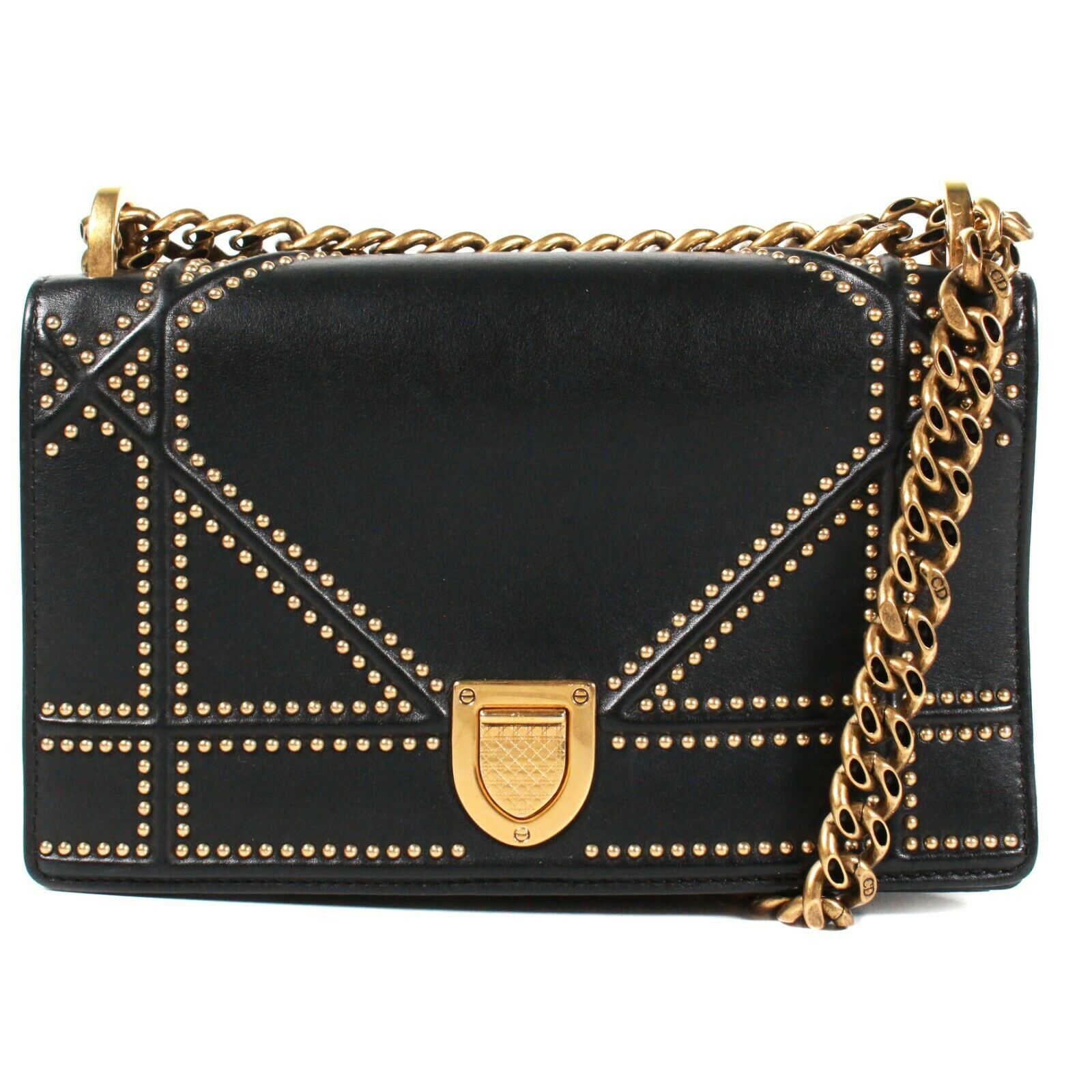Dior ama Studded Bag Medium Flap Travel Bag