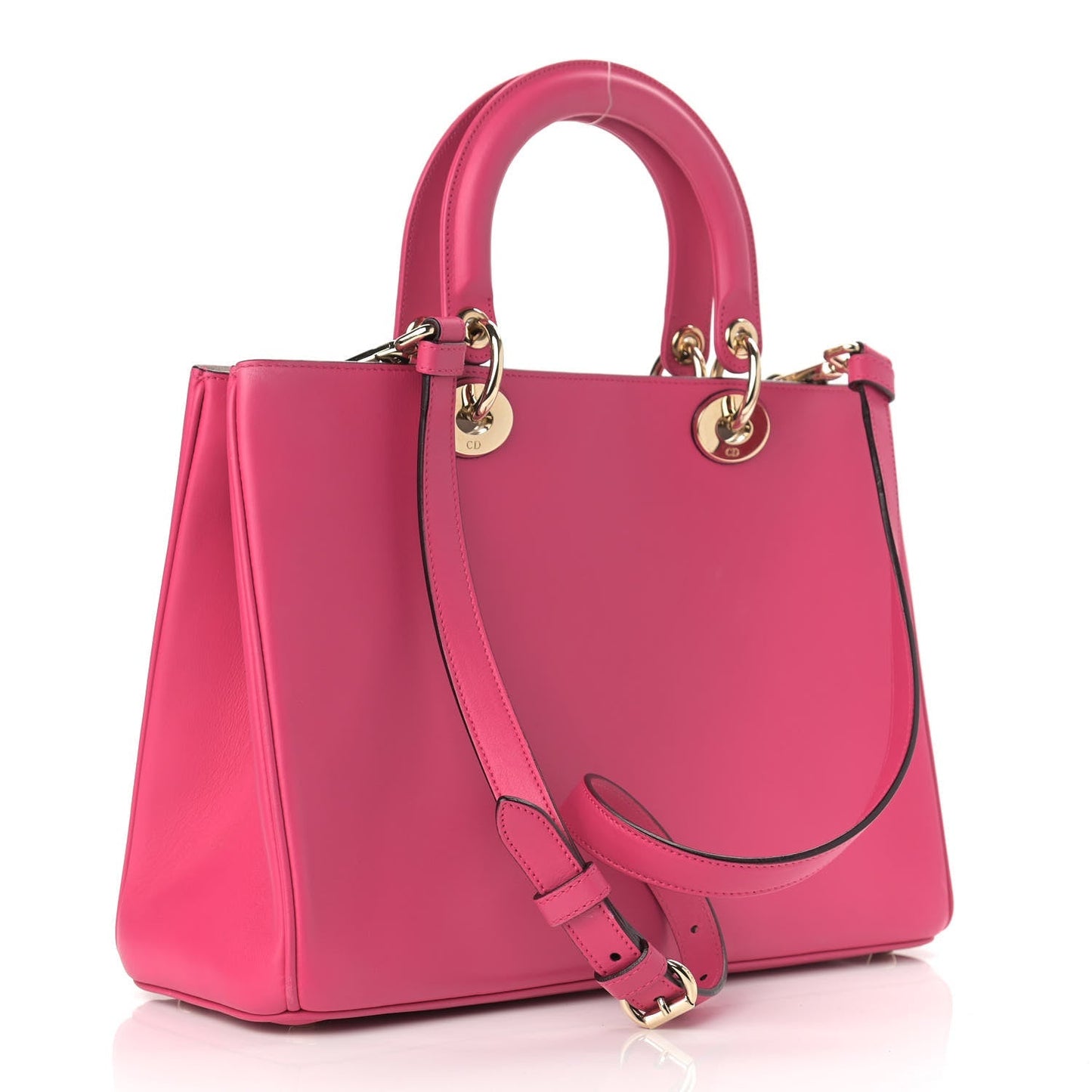 Dior Smooth Calfskin issimo Tote Fuchsia Handbag Large Tote Bag