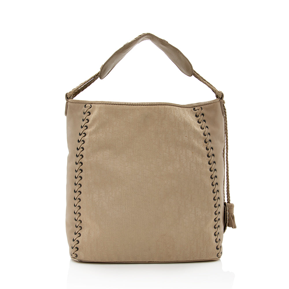 Dior issimo Ethnic Hobo Final Sale Shf Leather Nylon Medium Shoulder Bag