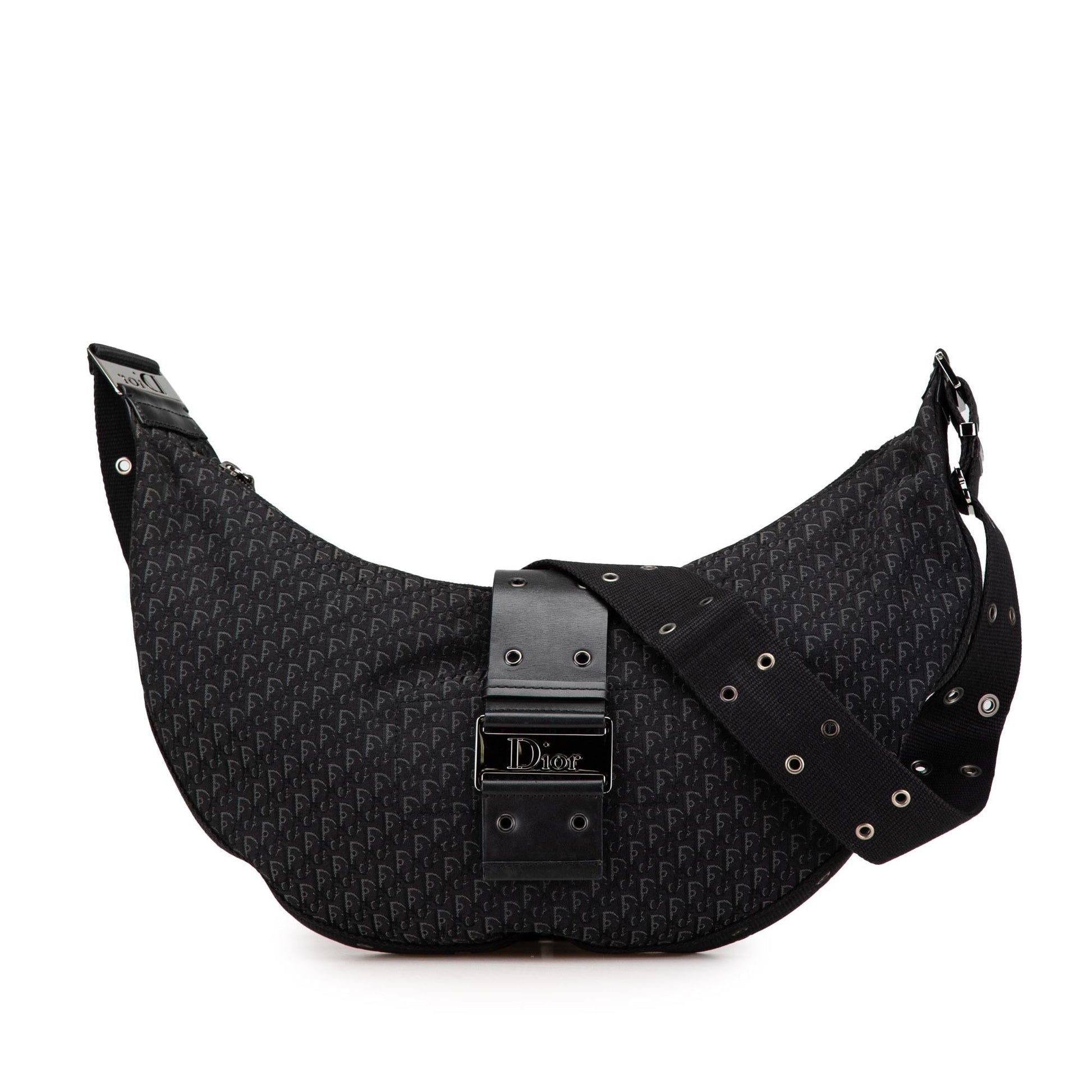 Dior issimo Trotter Street Chic Hobo Canvas Shoulder Bag