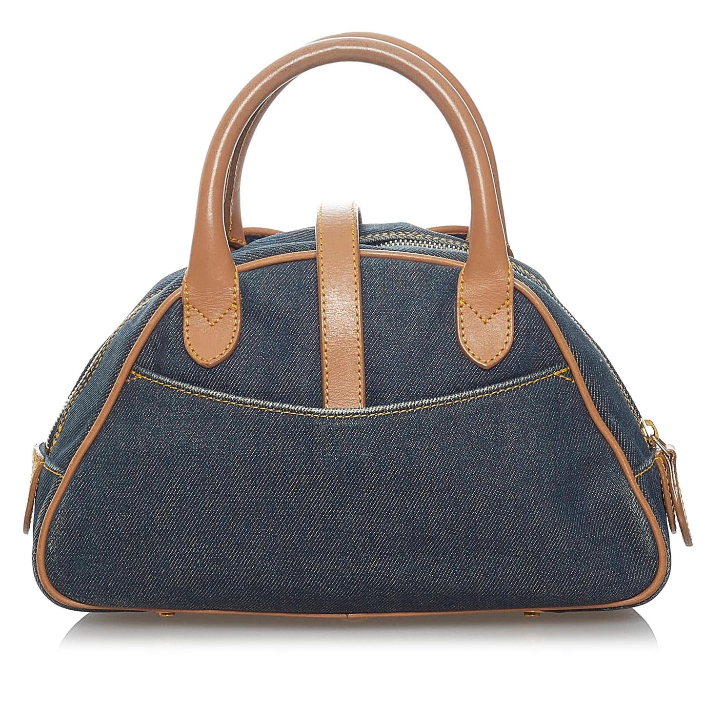 Dior Double Saddle Dome Bag Shg Denim Satchel Bag