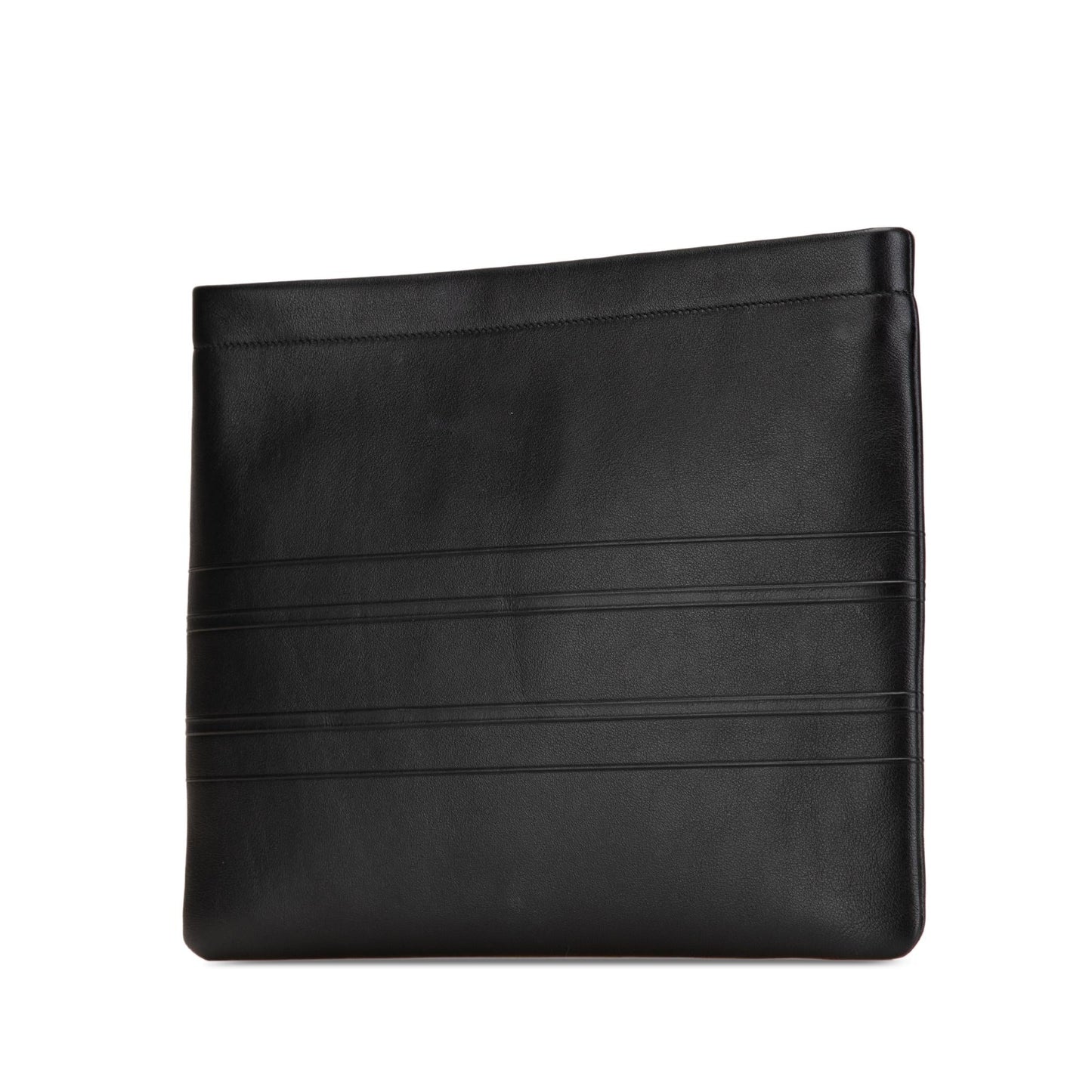 Dior Calfskin Clutch Logo Embossed Zip Clutch Bag