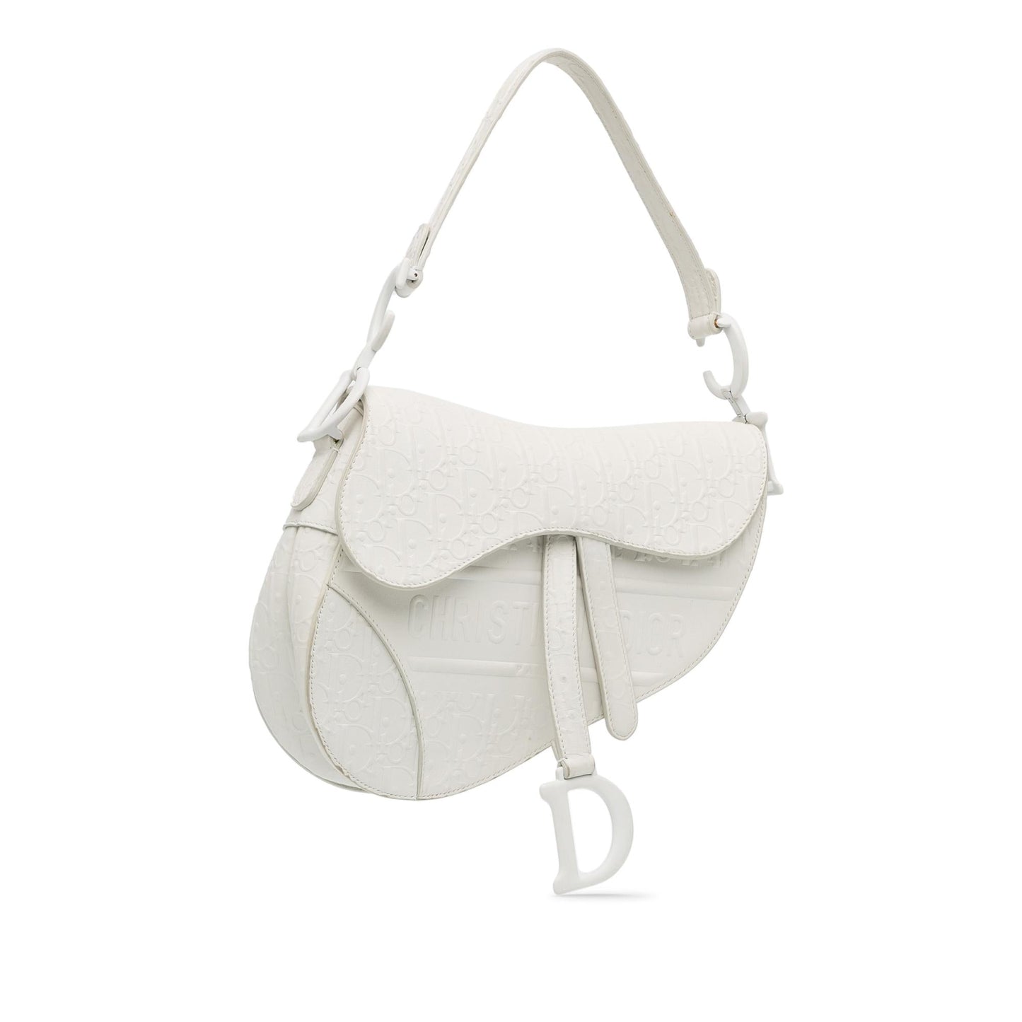 Dior Oblique Saddle Bag Shg Zwe7Gr Leather Embossed Shoulder Bag
