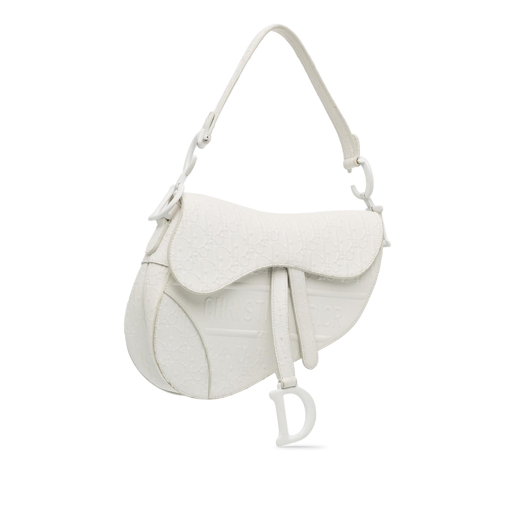 Dior Oblique Saddle Bag Shg Zwe7Gr Leather Embossed Shoulder Bag