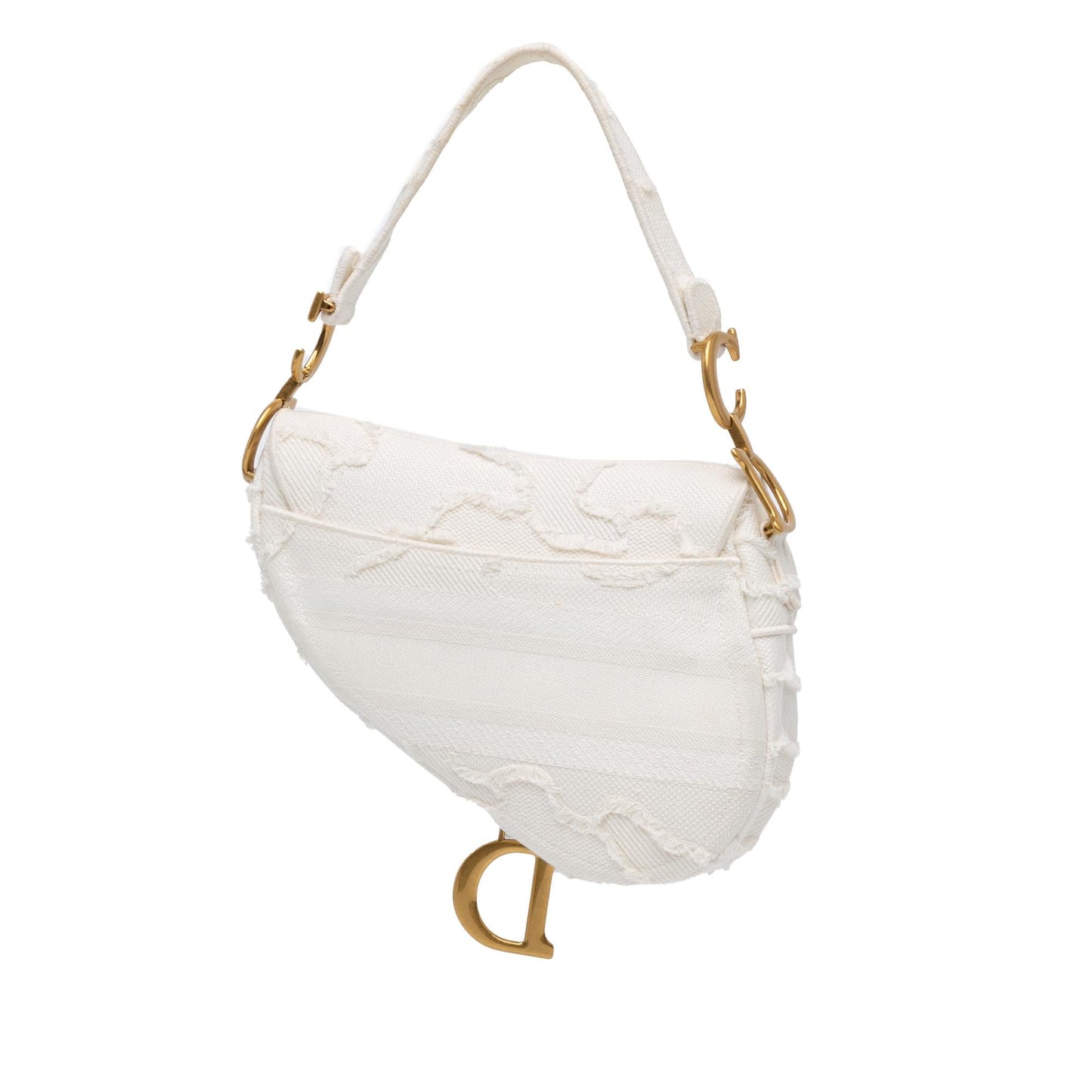 Dior Camouflage Saddle Bag Canvas Embroidered Shoulder Bag Saddle Bag 2