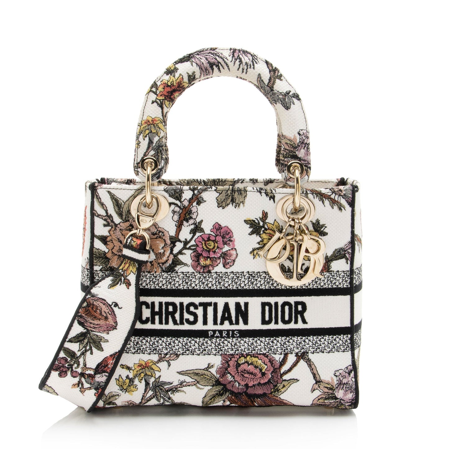 Dior Jardin Botanique Lady Lite Tote Medium Embroidered Tote Bag