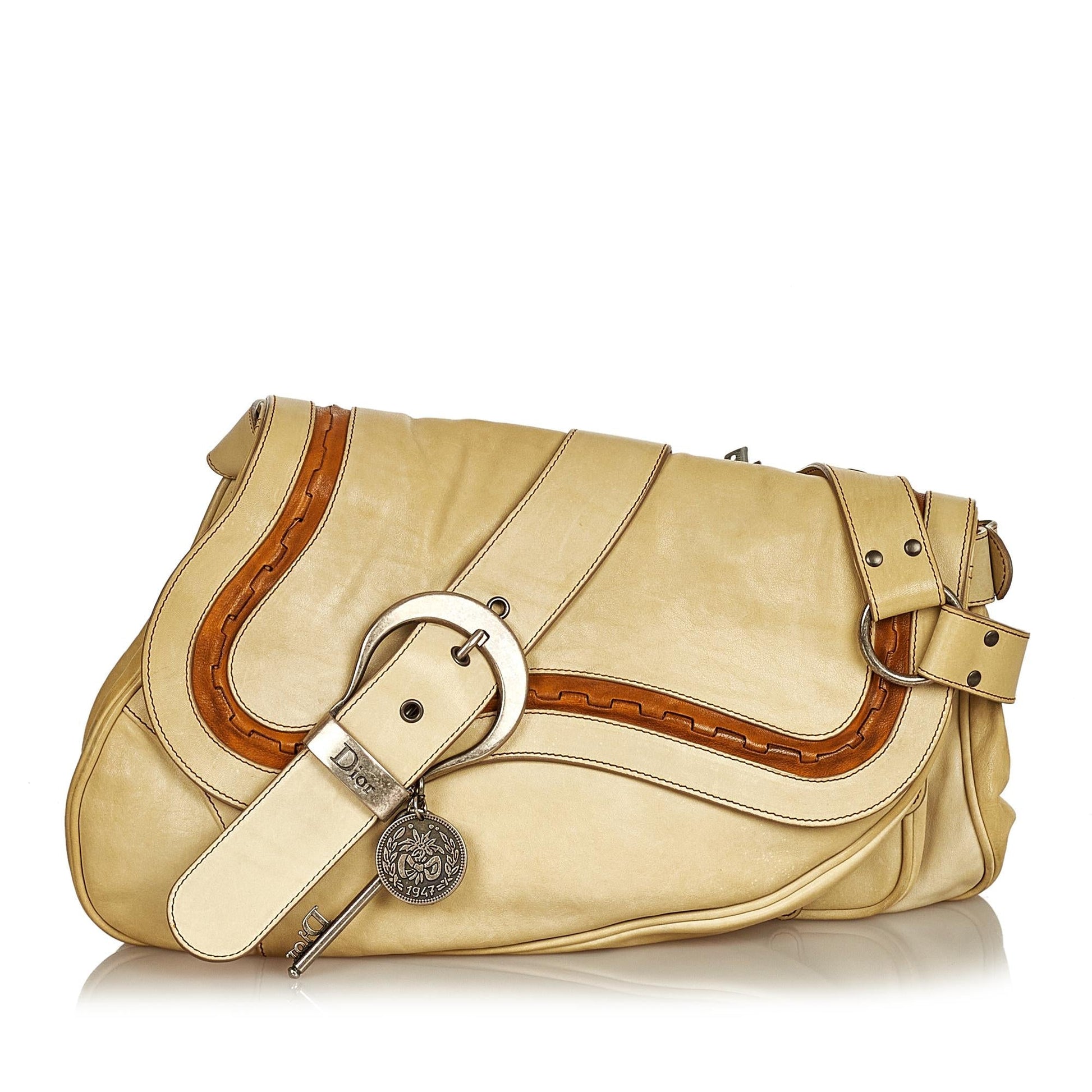 Dior Gaucho Saddle Shoulder Bag Shg Leather
