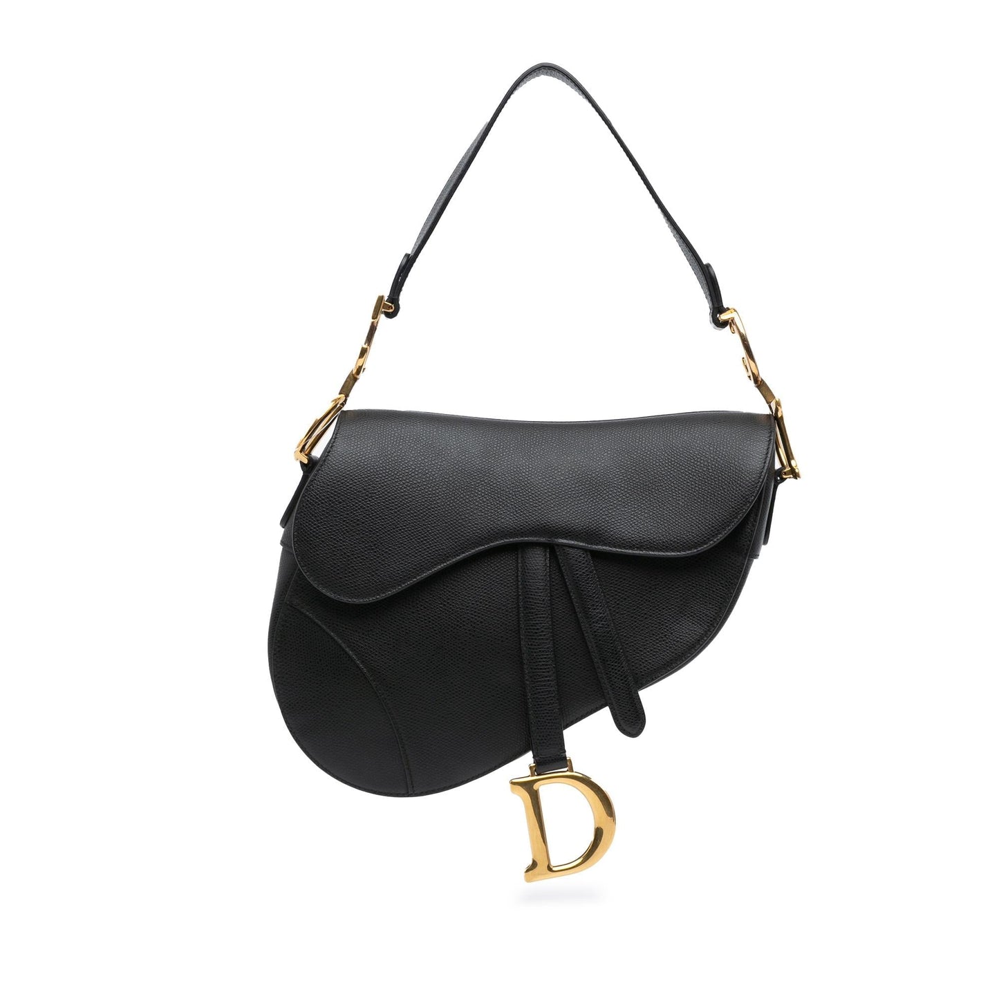 Dior Grained Calfskin Saddle Bag Shoulder Bag