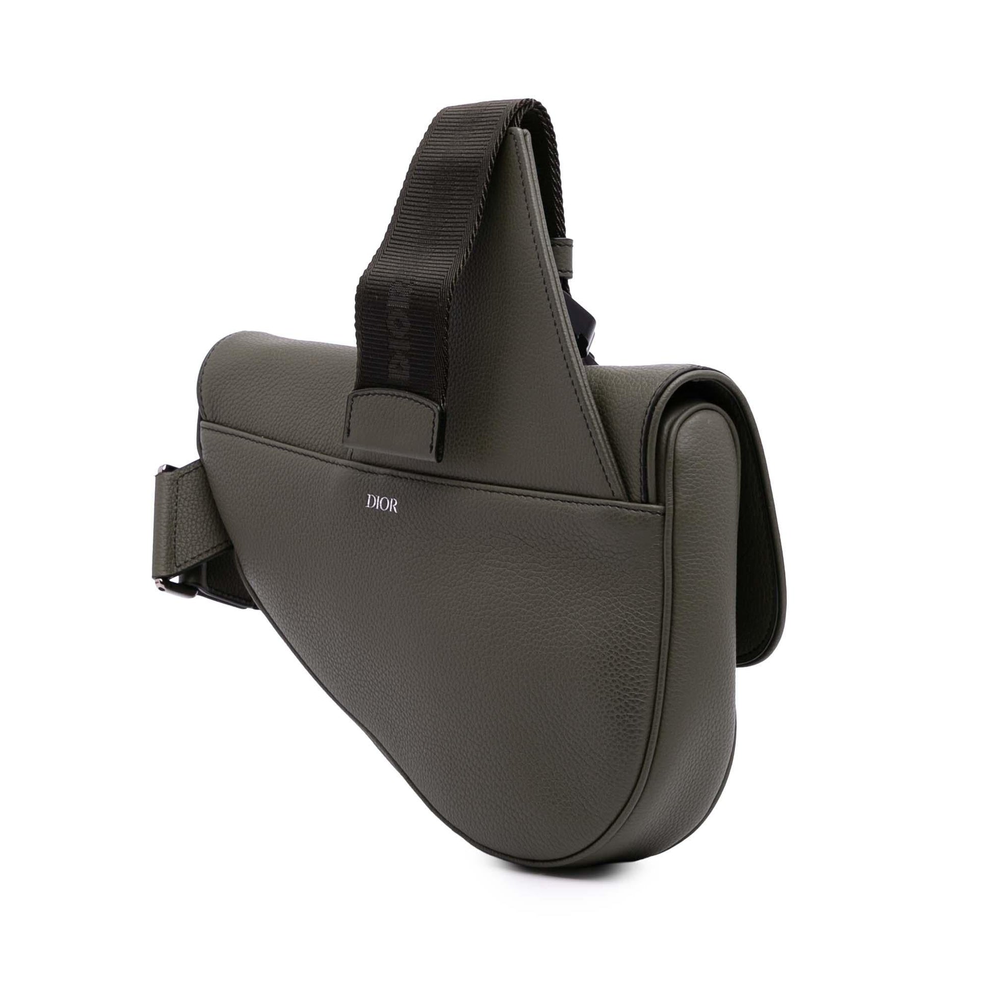 Dior Grained Calfskin Saddle Bag Crossbody Bag Saddle Bag 3