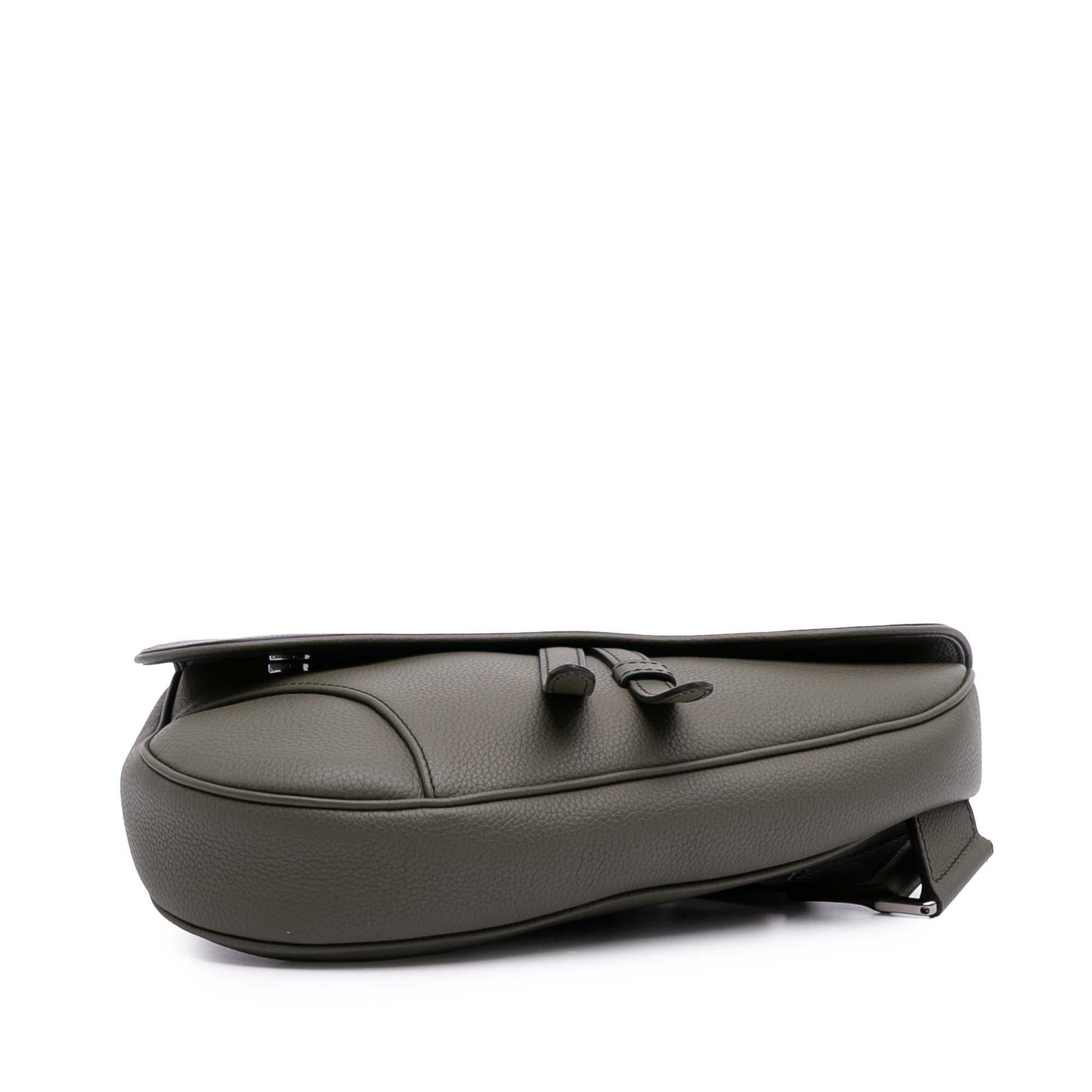 Dior Grained Calfskin Saddle Bag Crossbody Bag Saddle Bag 4