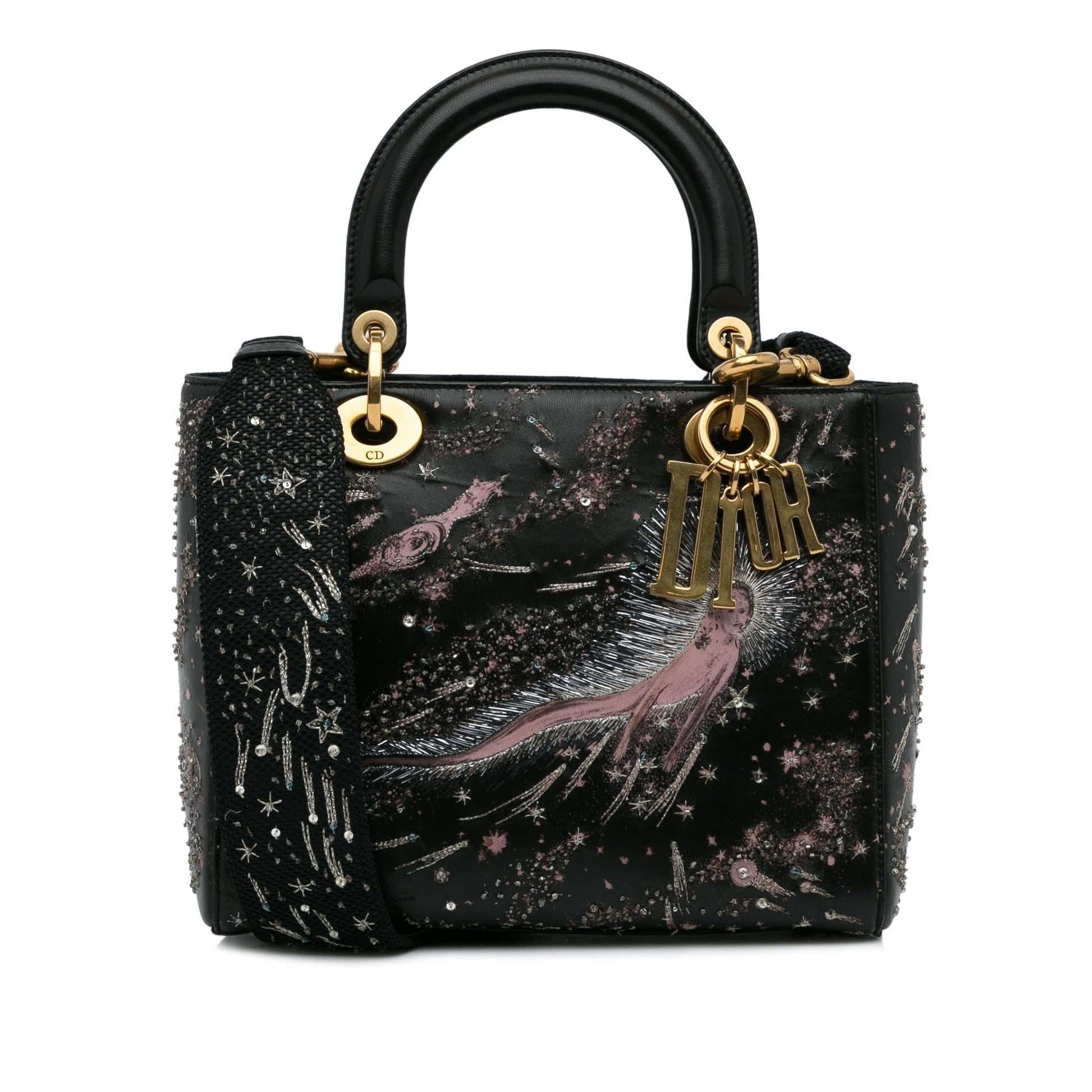 Dior Feel Lady Shg R5Tc39 Satchel Bag Blue Mini