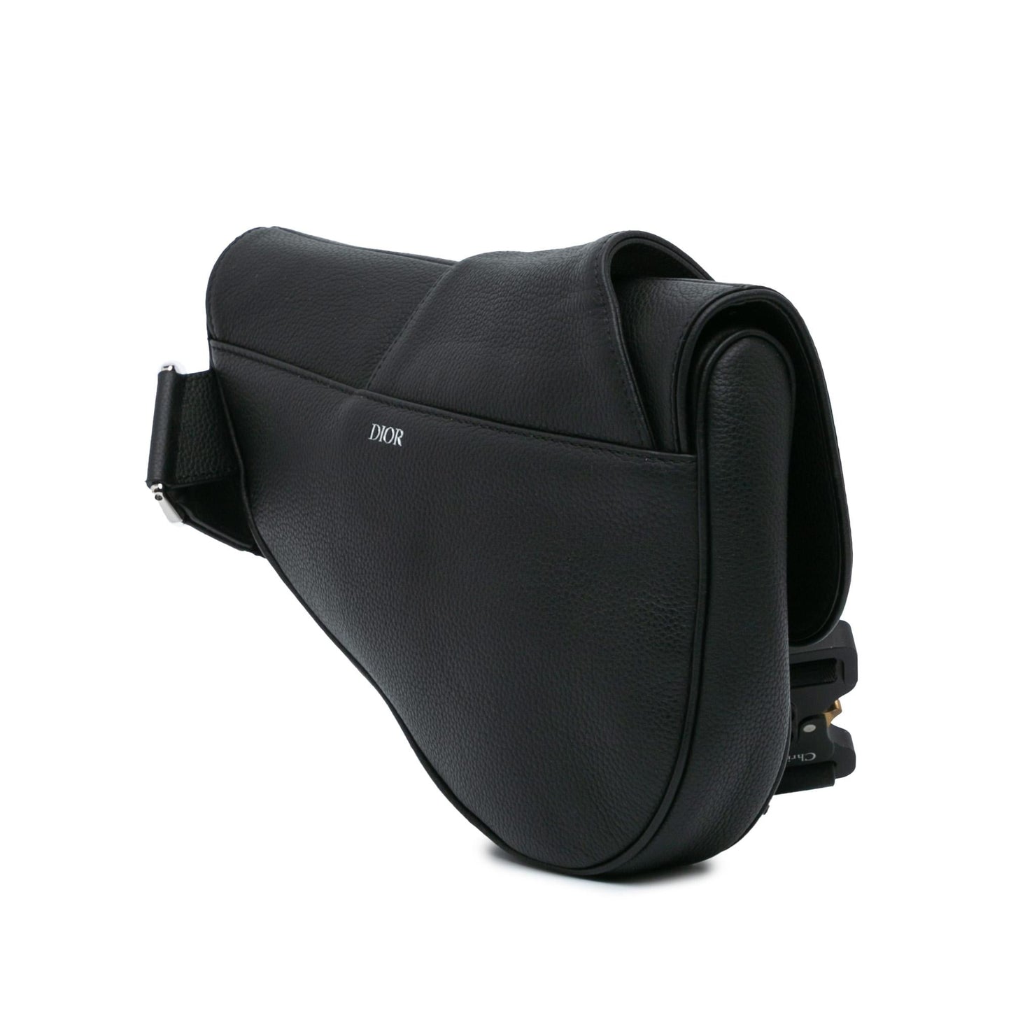Dior Kim Jones Grained Calfskin Saddle Bag Crossbody Bag