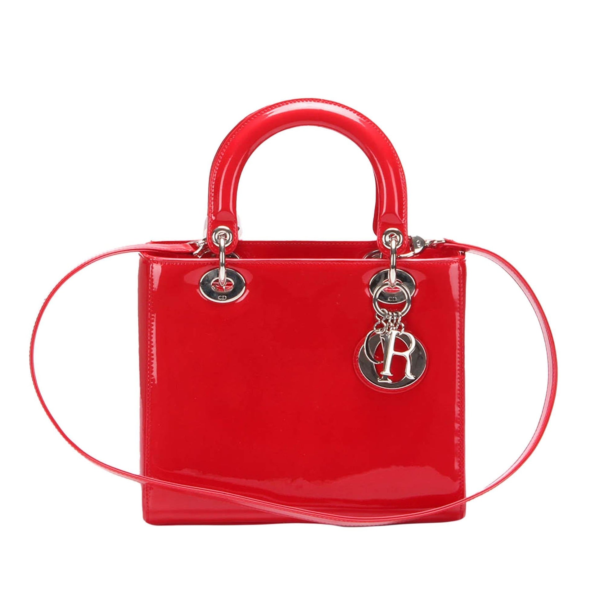 Dior Lady Satchel Shg Jr9Q1S Leather Patent Satchel Bag