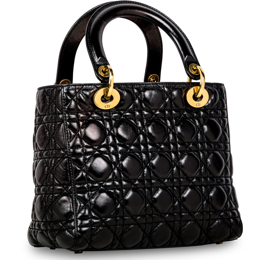 Dior Christian Supple Lady Tote Bag Medium
