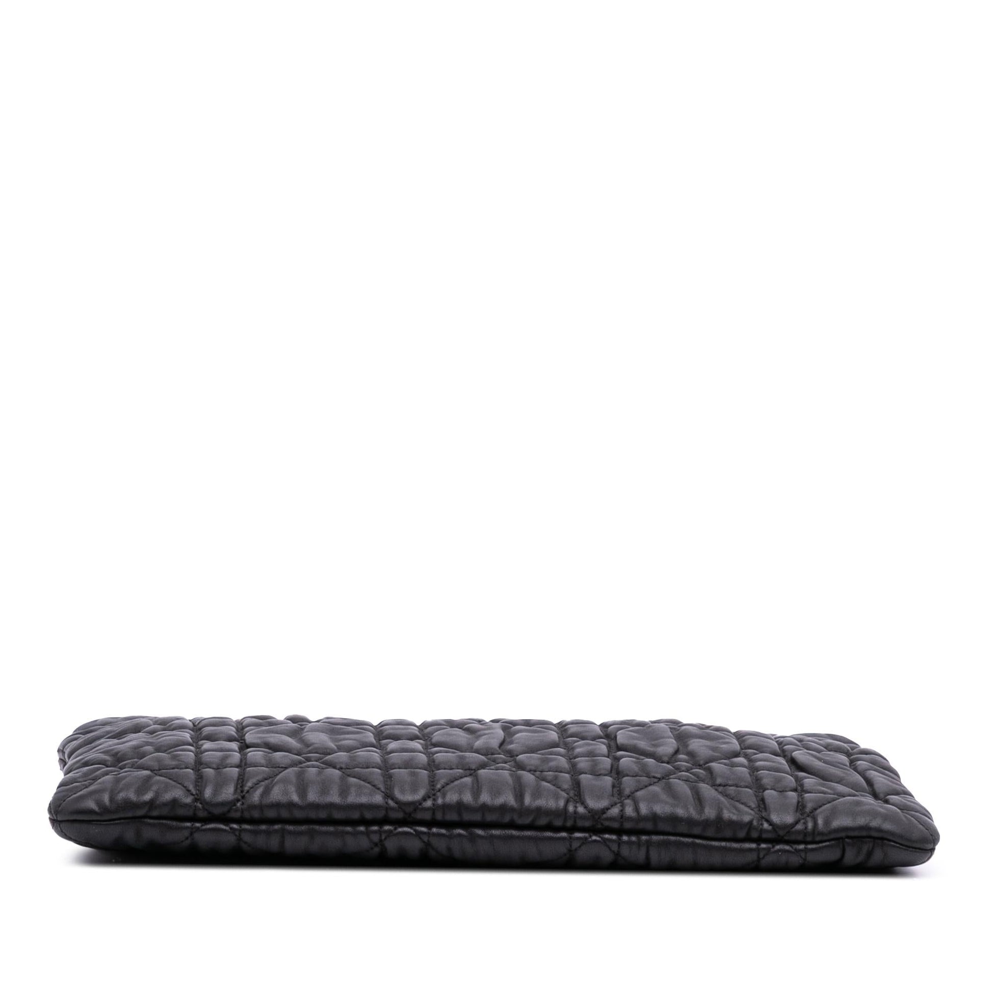 Dior Cannage Lady Clutch Lambskin Clutch Bag