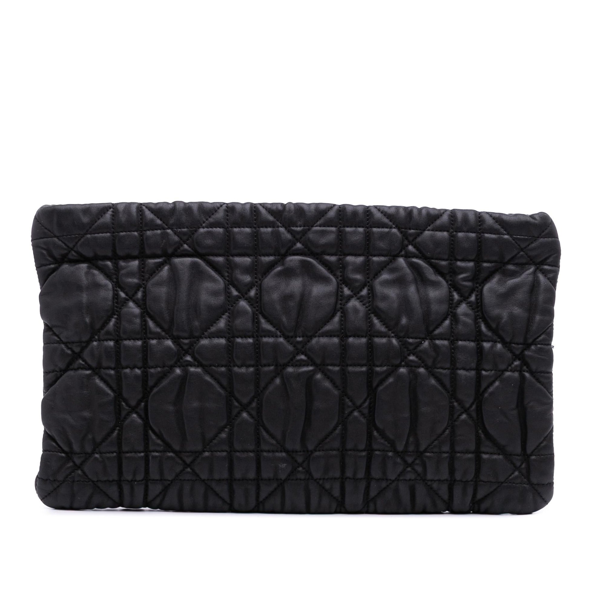 Dior Cannage Lady Clutch Lambskin Clutch Bag