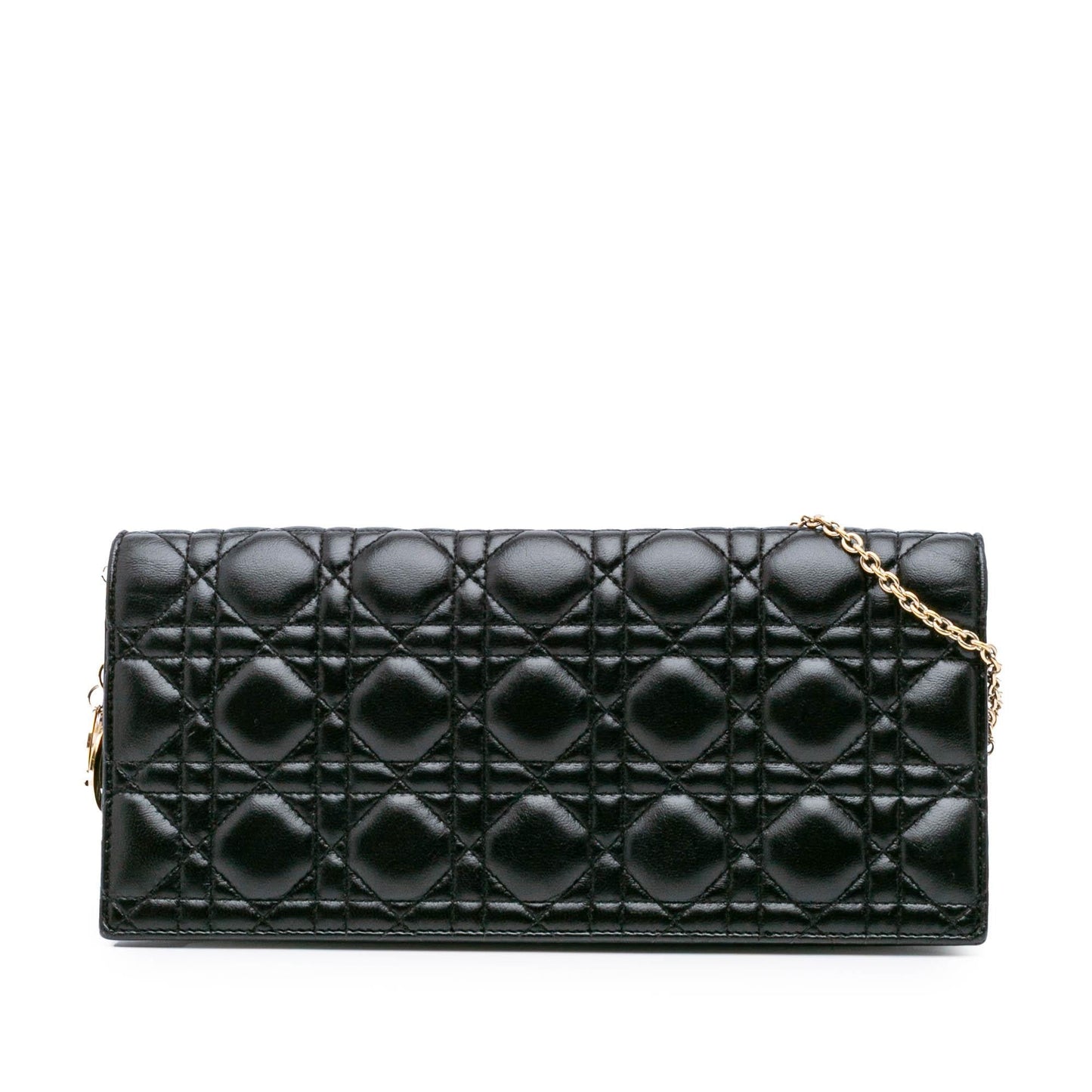 Dior Cannage Lady Convertible Clutch Lambskin Clutch Bag