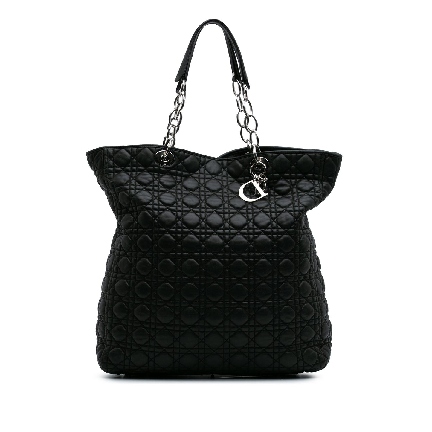 Dior Cannage Lady Soft Shopping Tote Lambskin Tote Bag